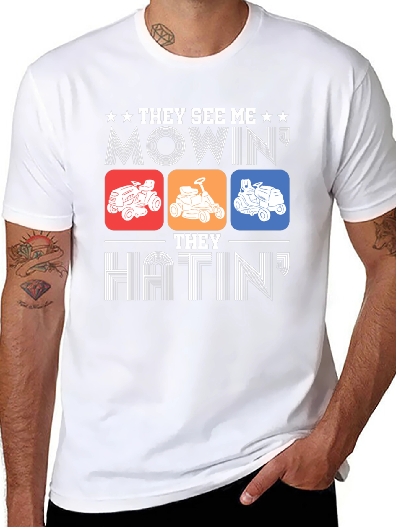 Mowing Humor Graphic Tee