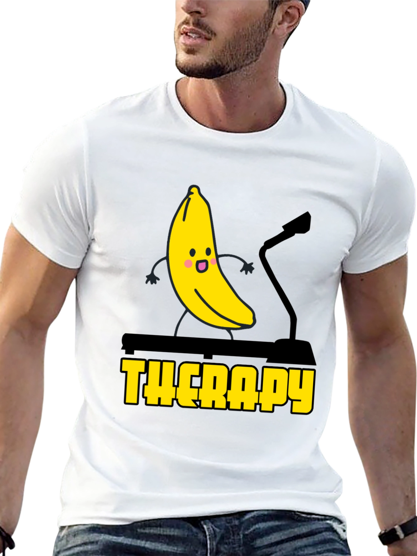 Banana Therapy Graphic Tee - Black