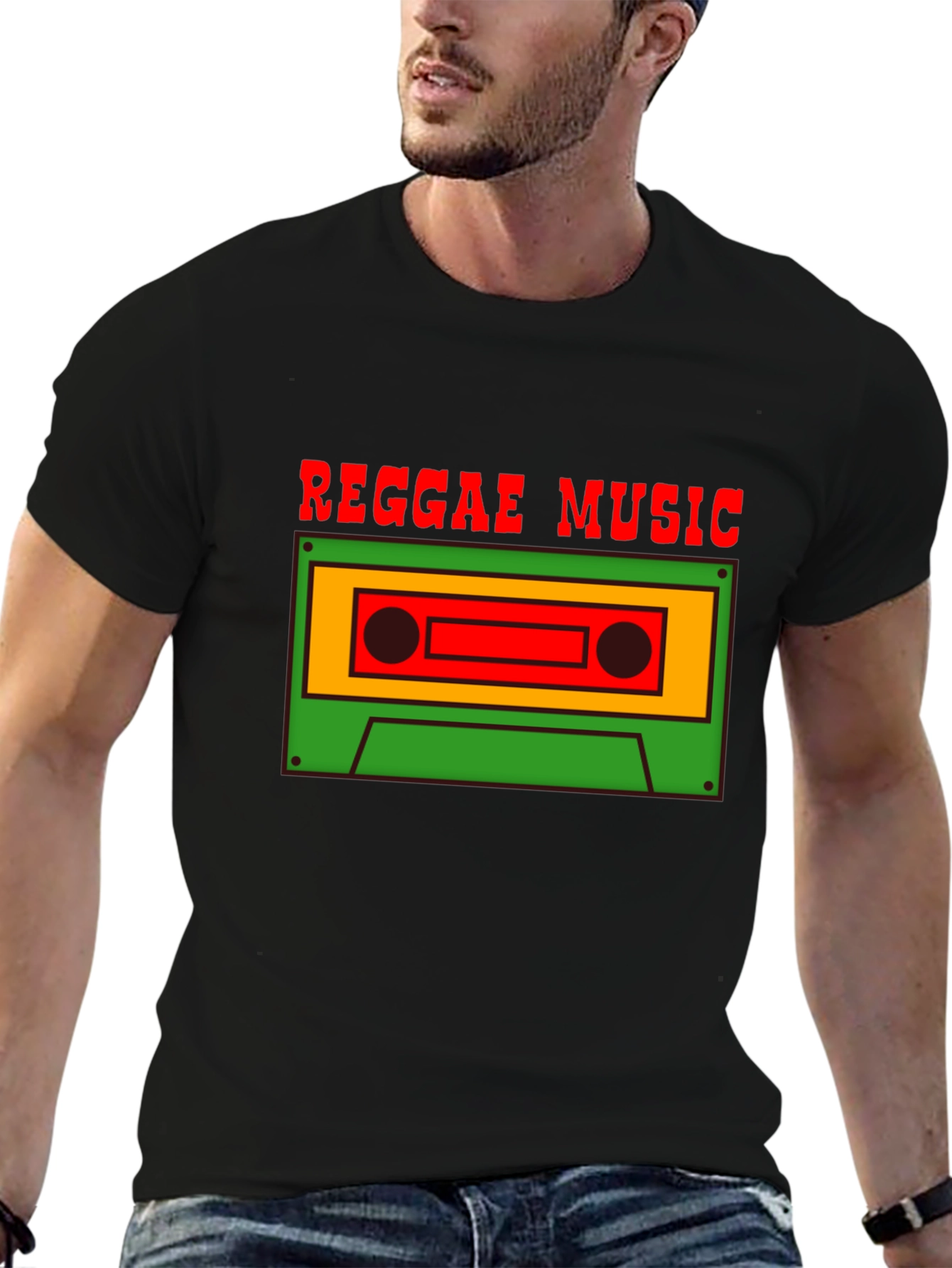 Reggae Music Cassette Graphic Tee