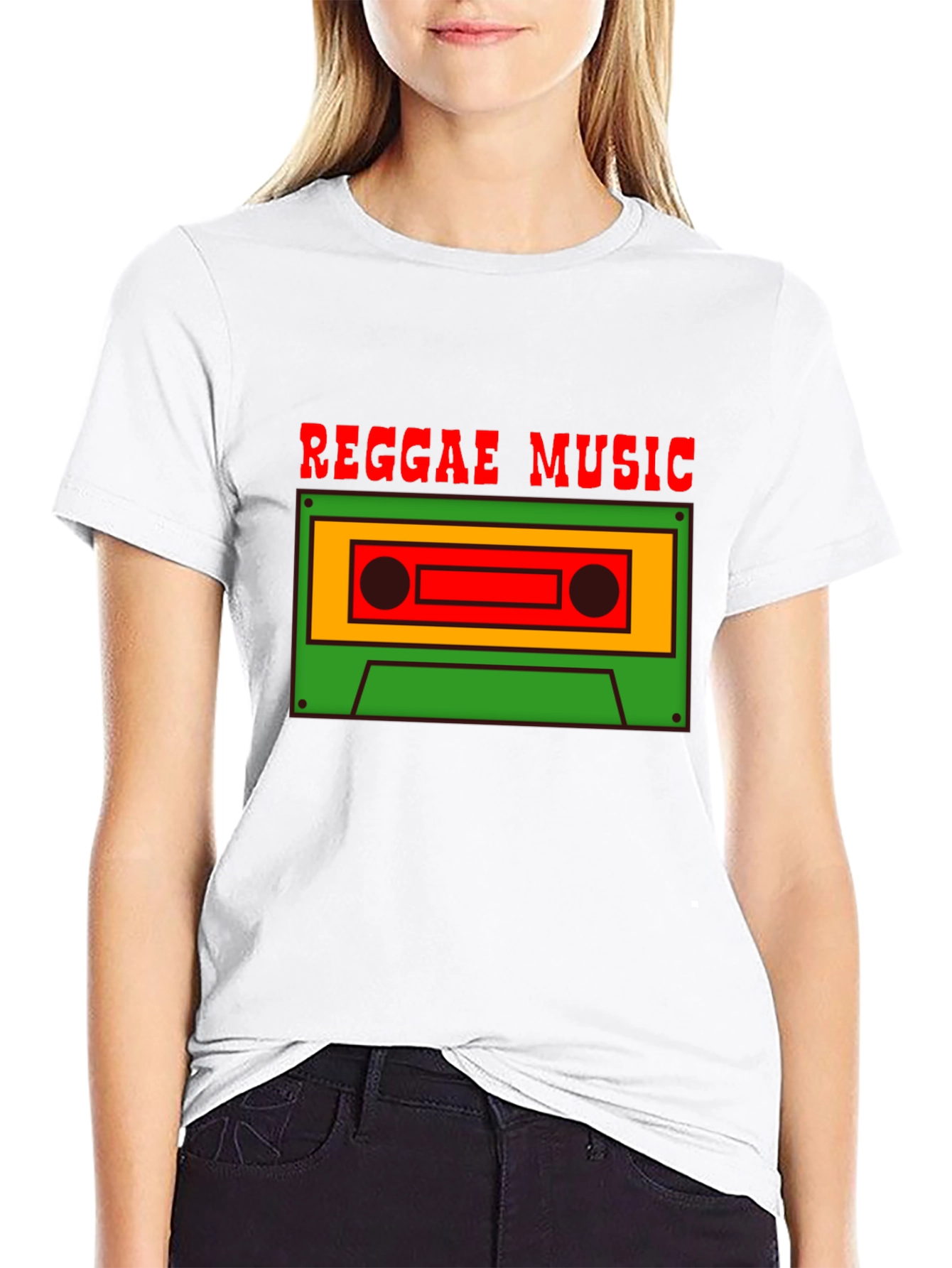 Reggae Music Cassette Graphic Tee