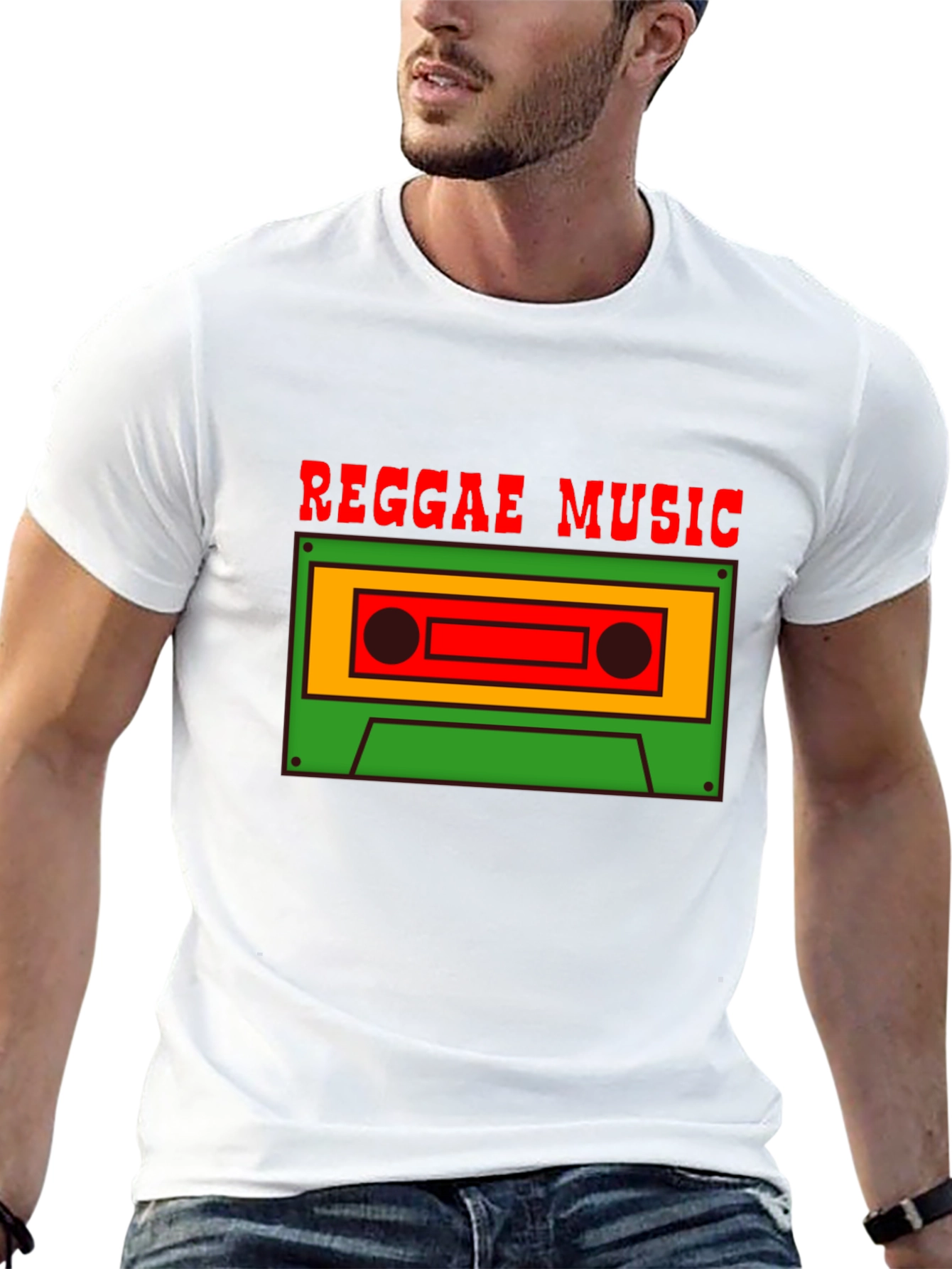 Reggae Music Cassette Graphic Tee