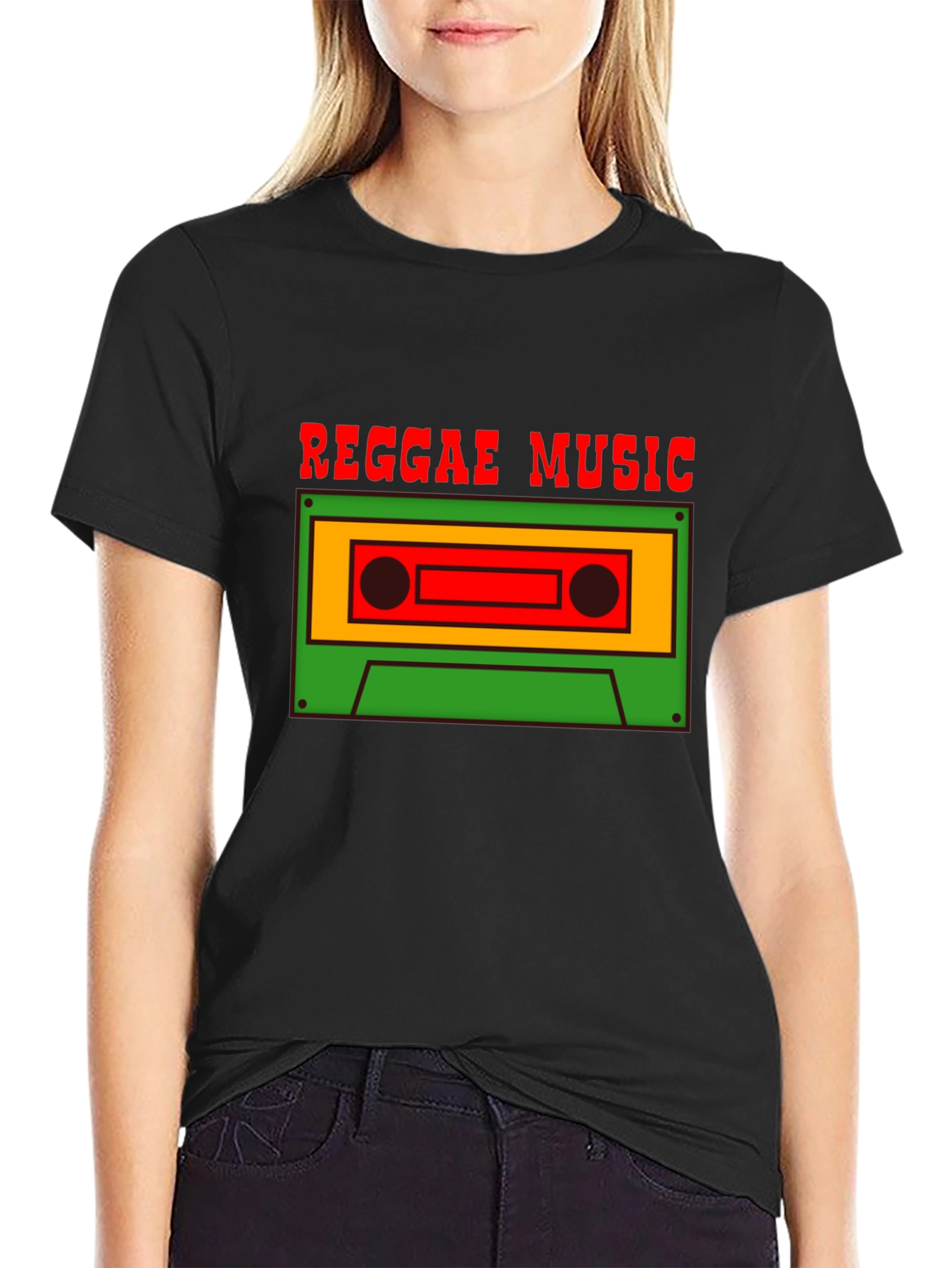 Reggae Music Cassette Graphic Tee