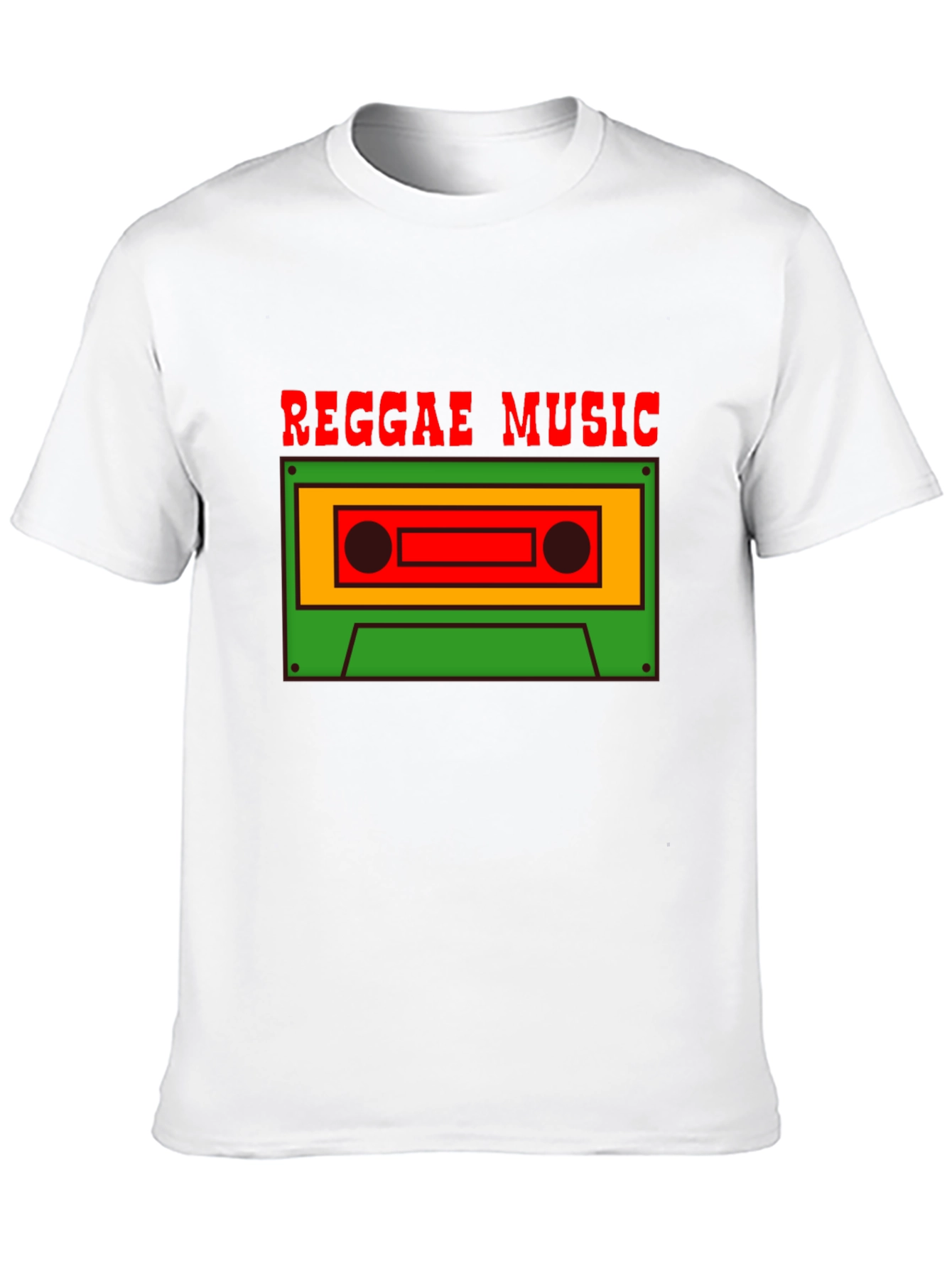 Reggae Music Cassette Graphic Tee
