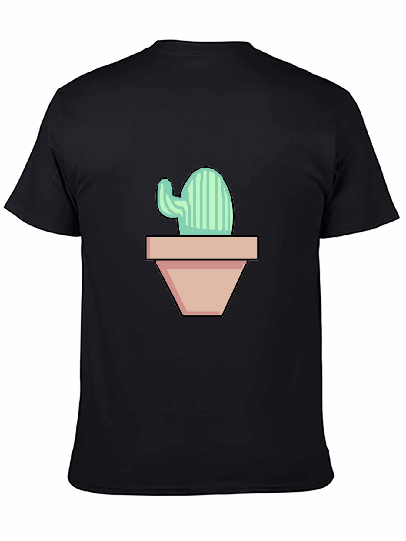 Cactus in Pot Graphic Tee - Trendy & Unique