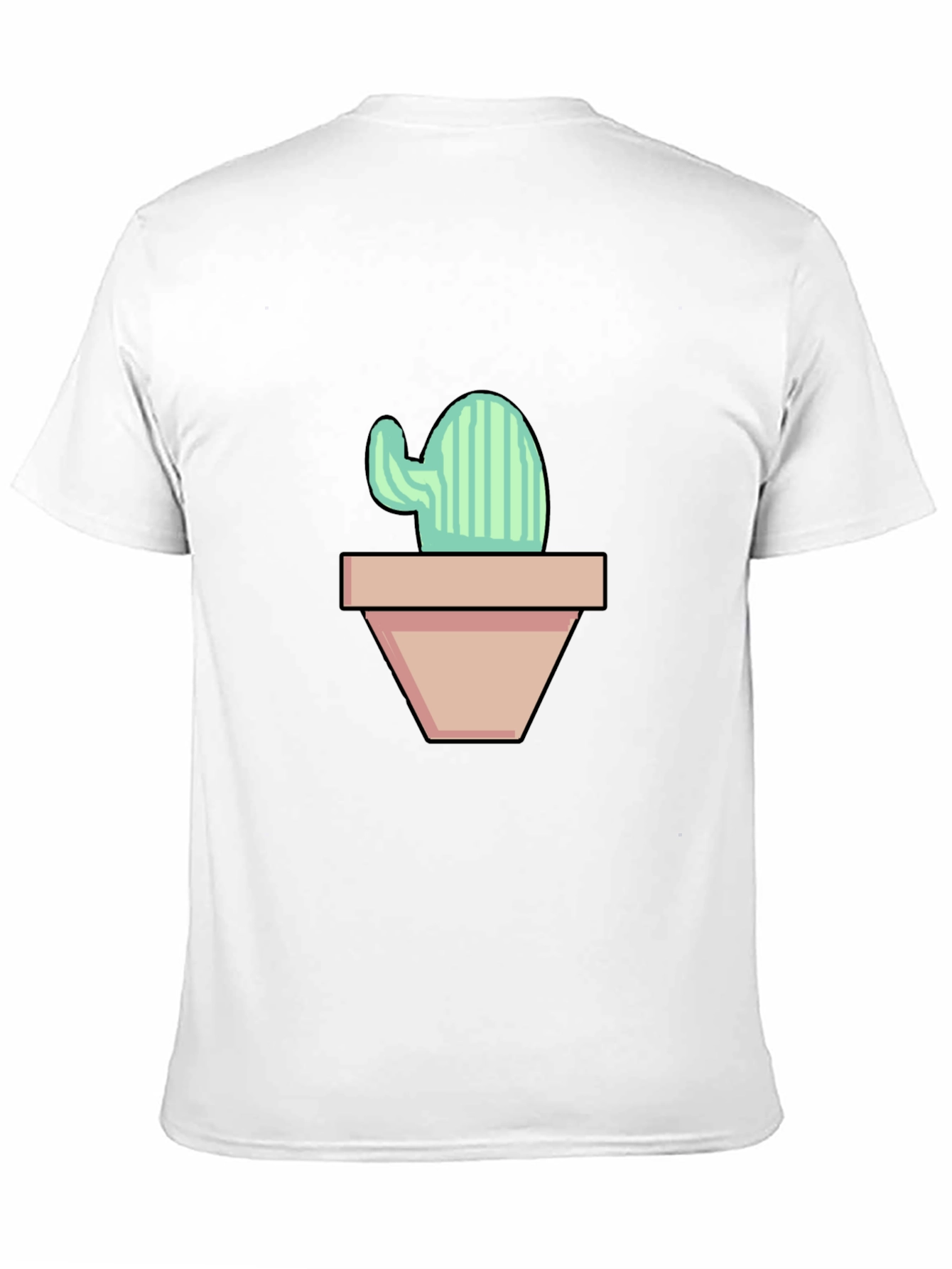 Cactus in Pot Graphic Tee - Trendy & Unique