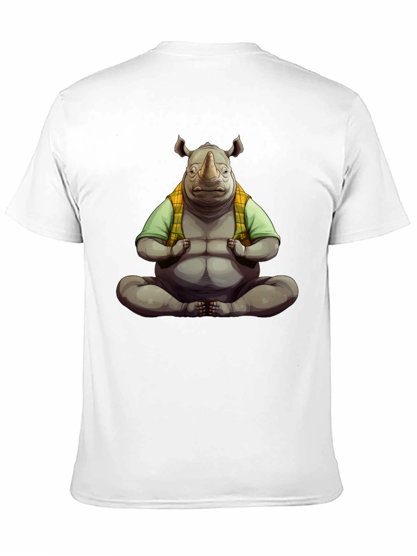 Meditating Rhino Graphic T-Shirt