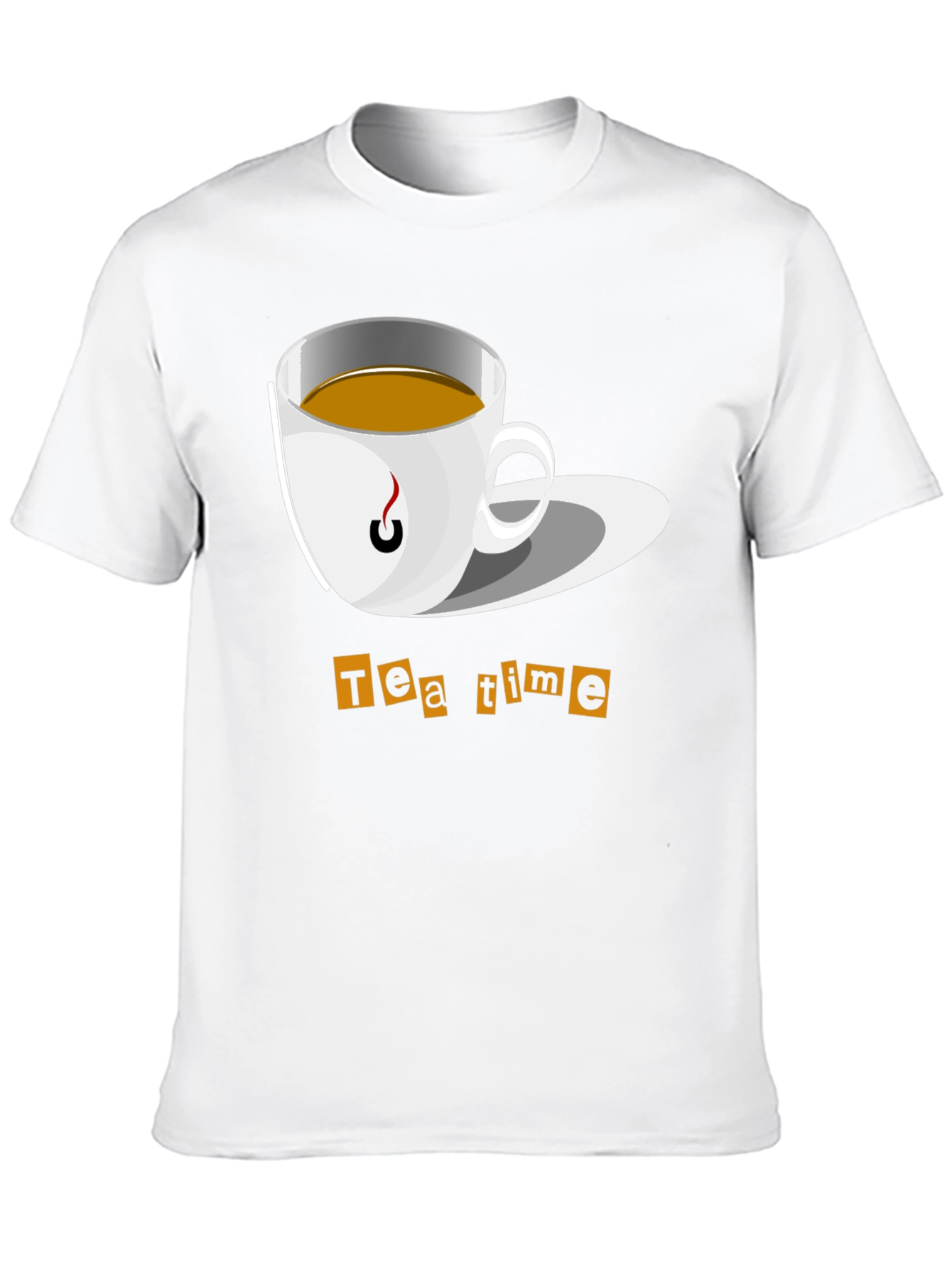 Tea Time Graphic T-Shirt - Black Cotton Tee