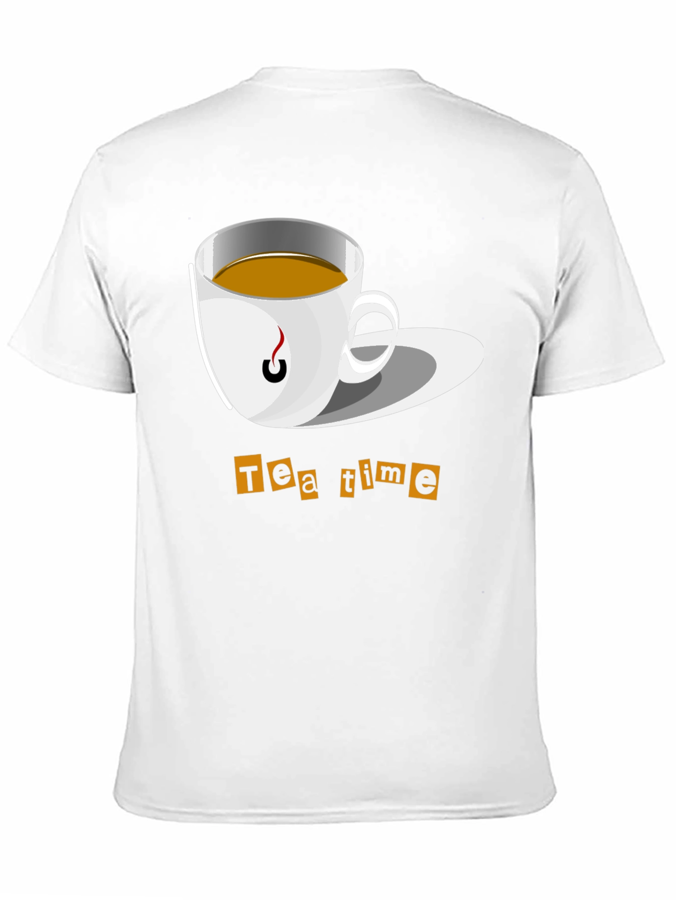 Tea Time Graphic T-Shirt - Black Cotton Tee