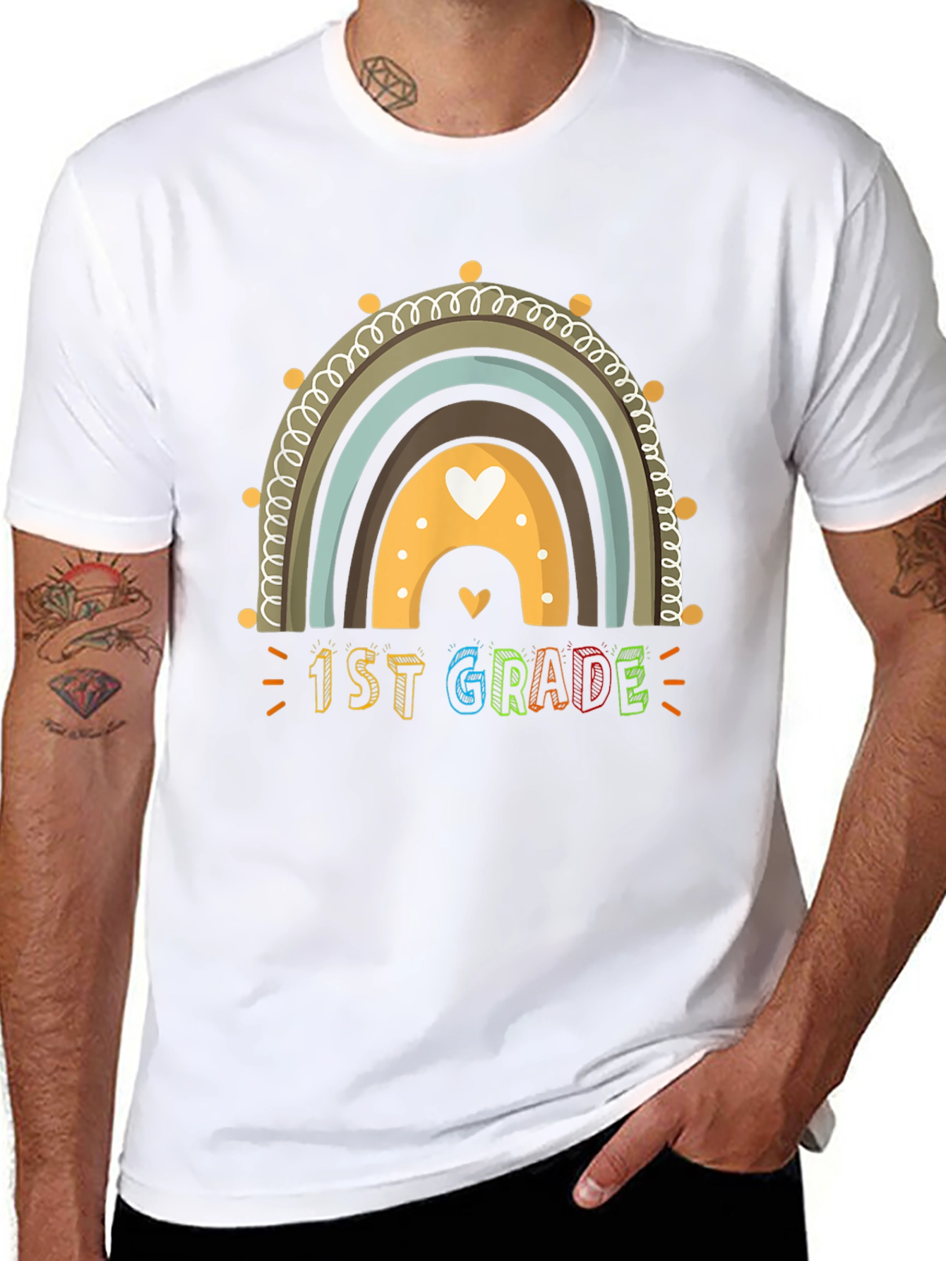 1st Grade Rainbow Teacher Shirt