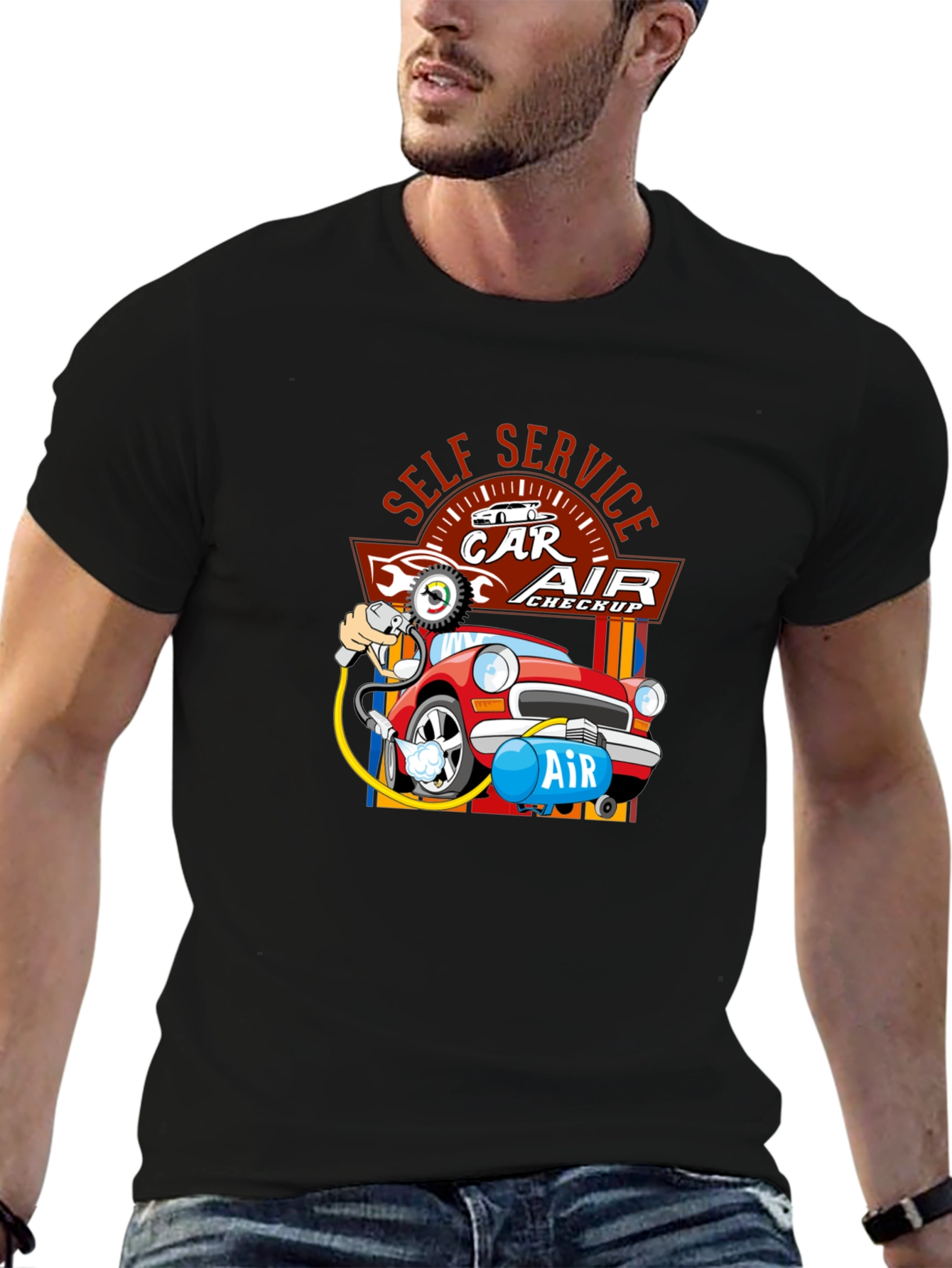 Car Air Checkup Graphic T-Shirt