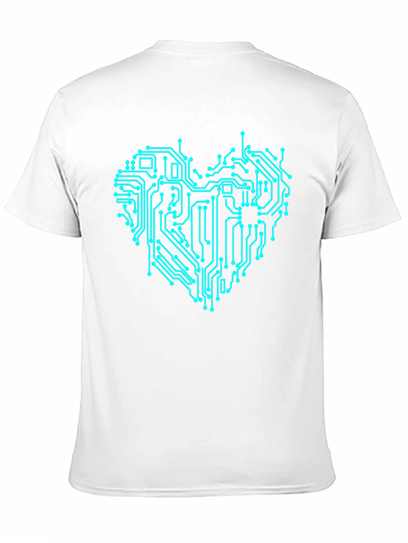 Circuit Board Heart Graphic T-Shirt