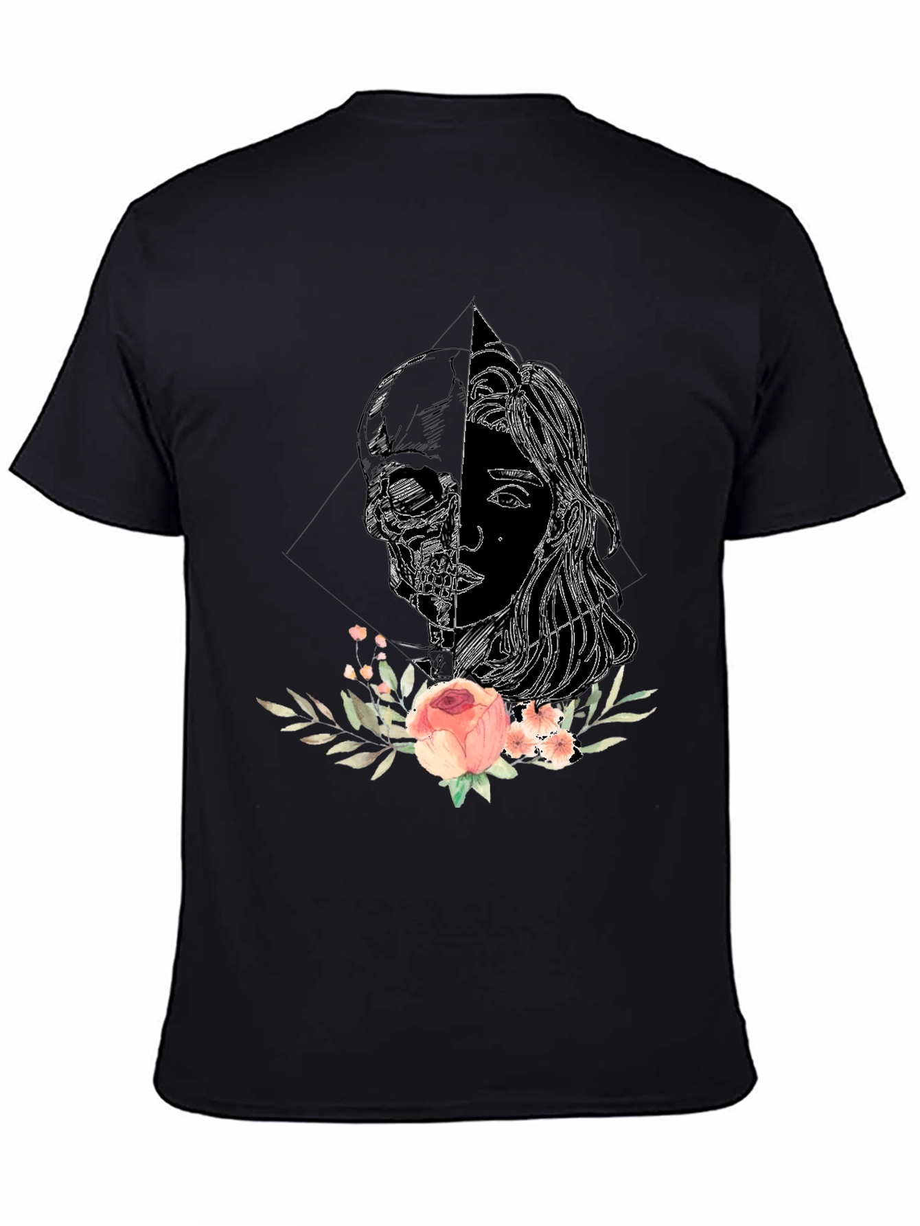 Skull & Rose Graphic Tee - Unisex
