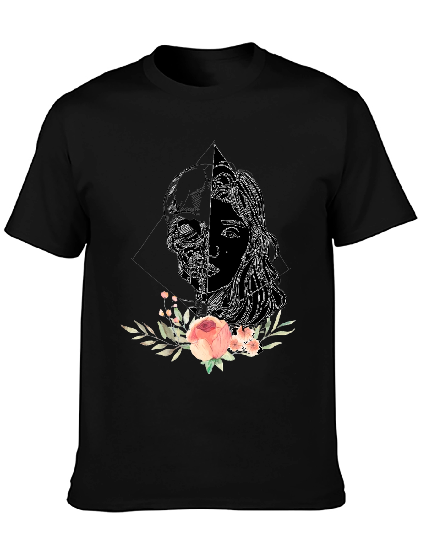Skull & Rose Graphic Tee - Unisex