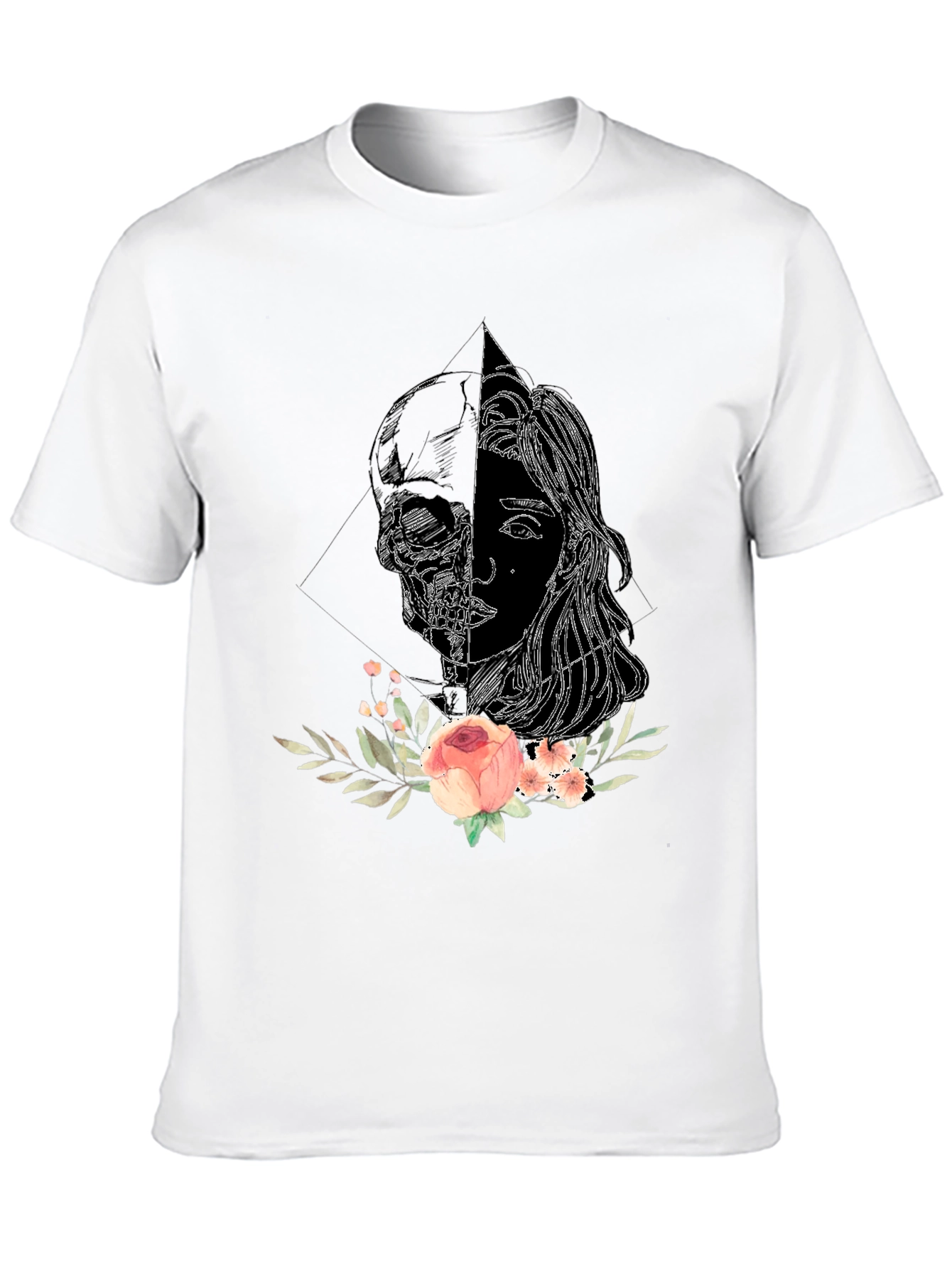 Skull & Rose Graphic Tee - Unisex