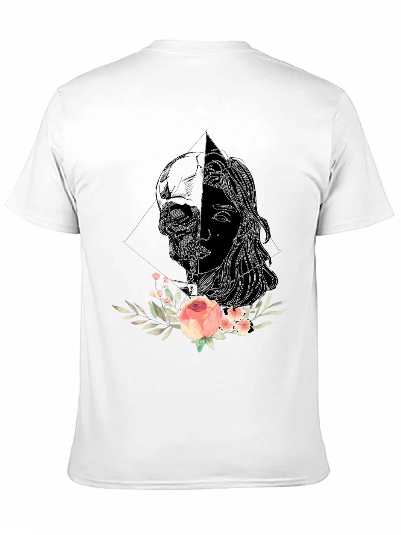 Skull & Rose Graphic Tee - Unisex