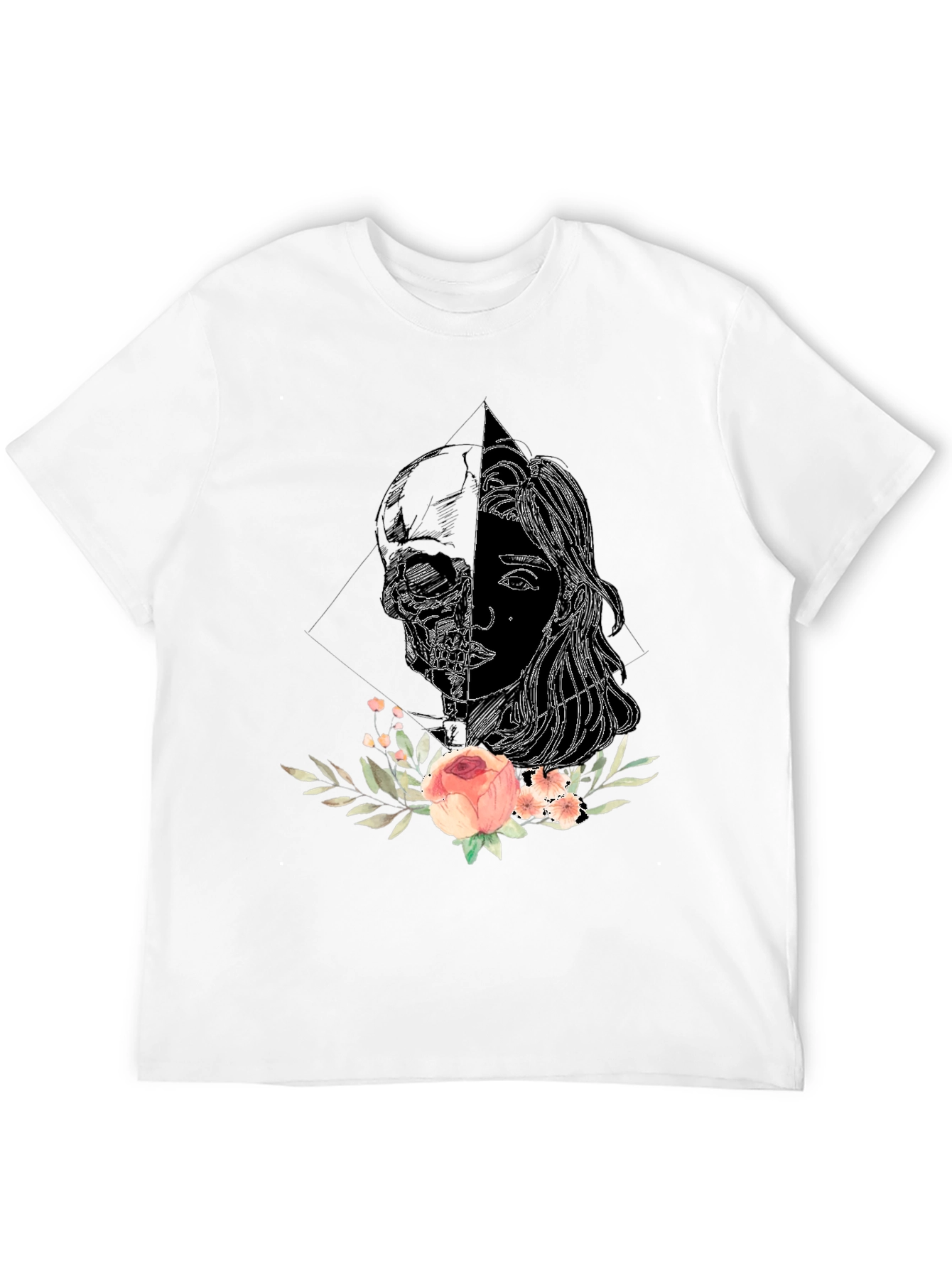 Skull & Rose Graphic Tee - Unisex