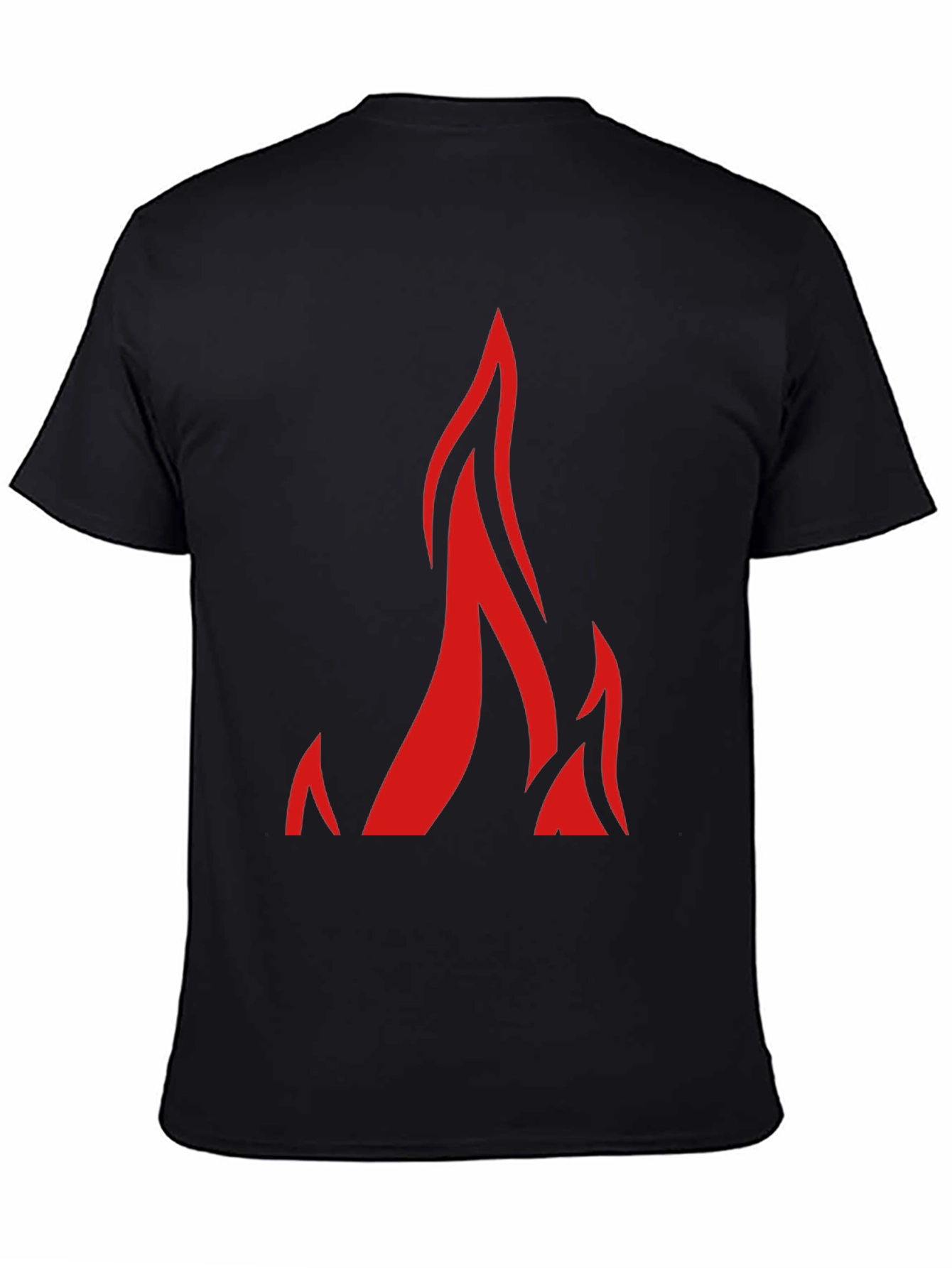 Flame Graphic Black T-Shirt - Bold Style