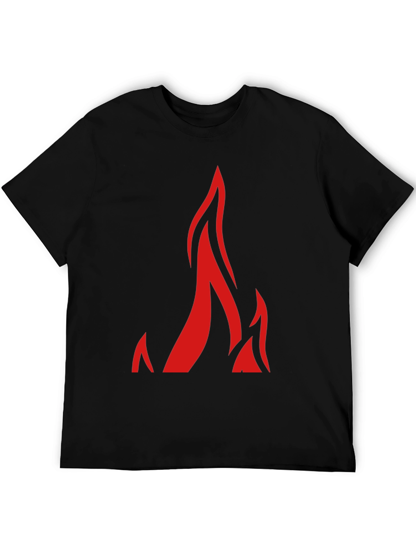 Flame Graphic Black T-Shirt - Bold Style