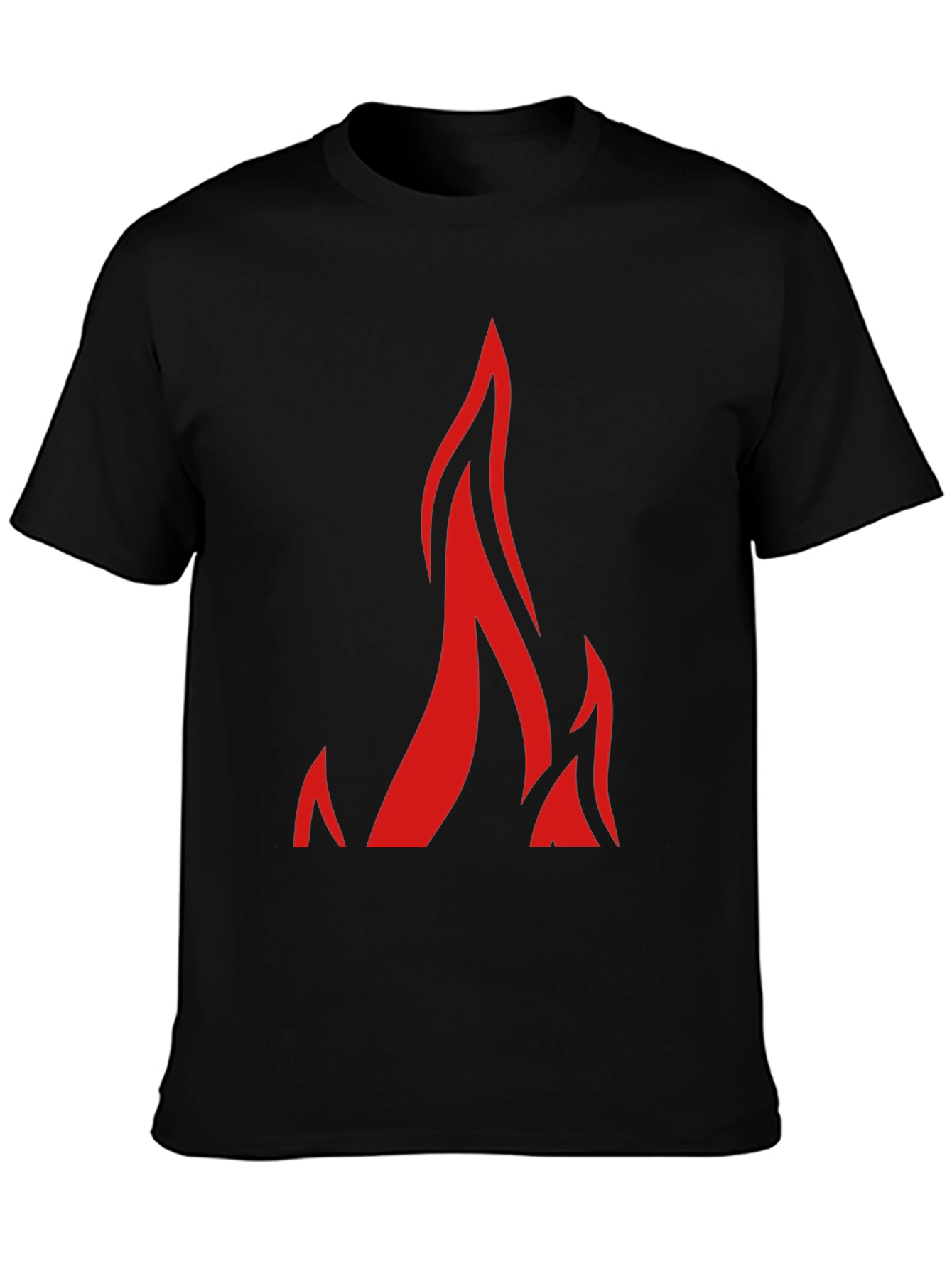 Flame Graphic Black T-Shirt - Bold Style
