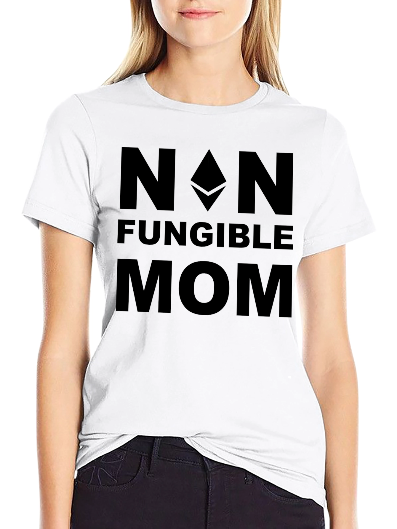 Non-Fungible Mom Black T-Shirt