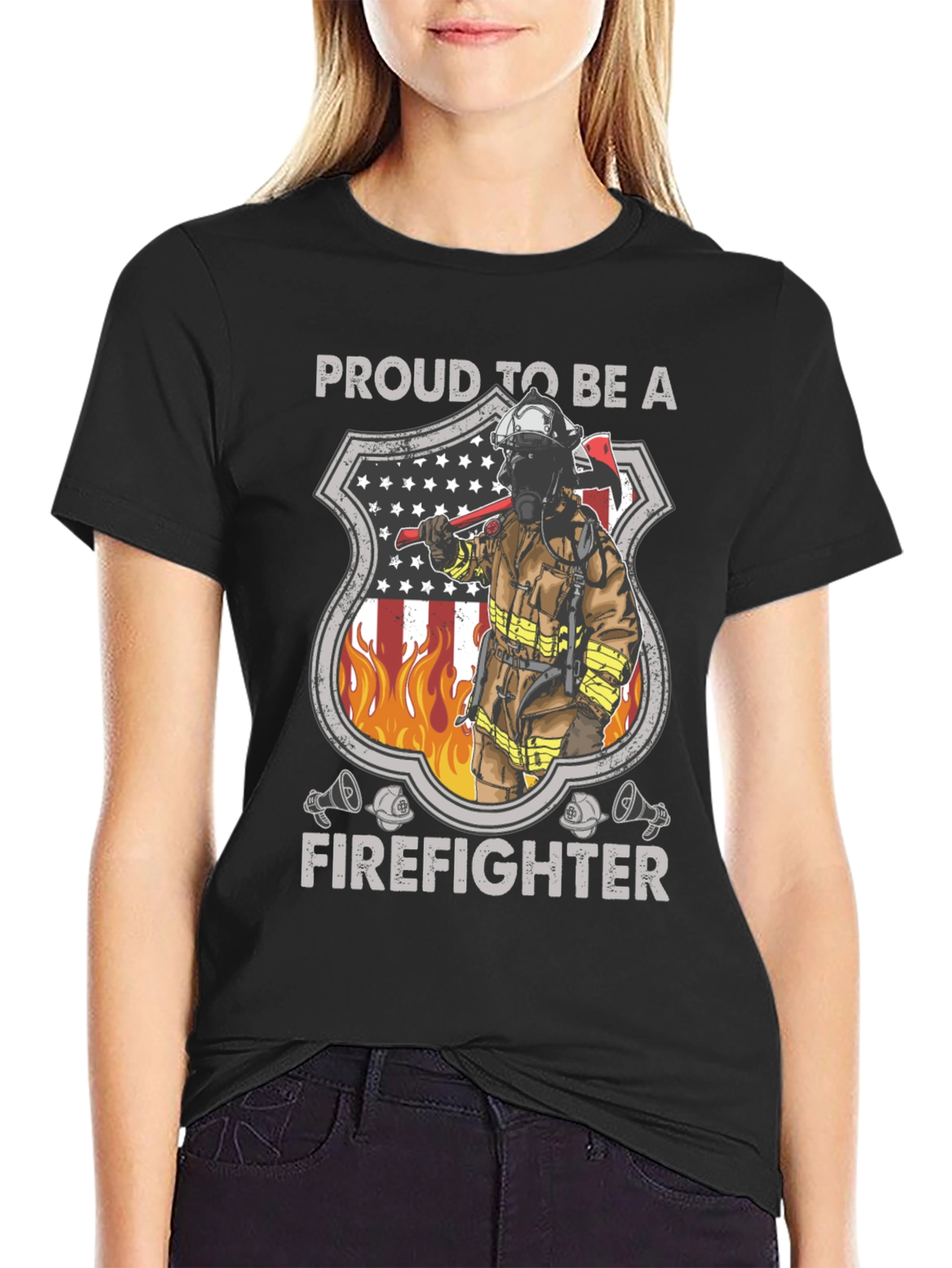 Proud Firefighter Graphic Tee