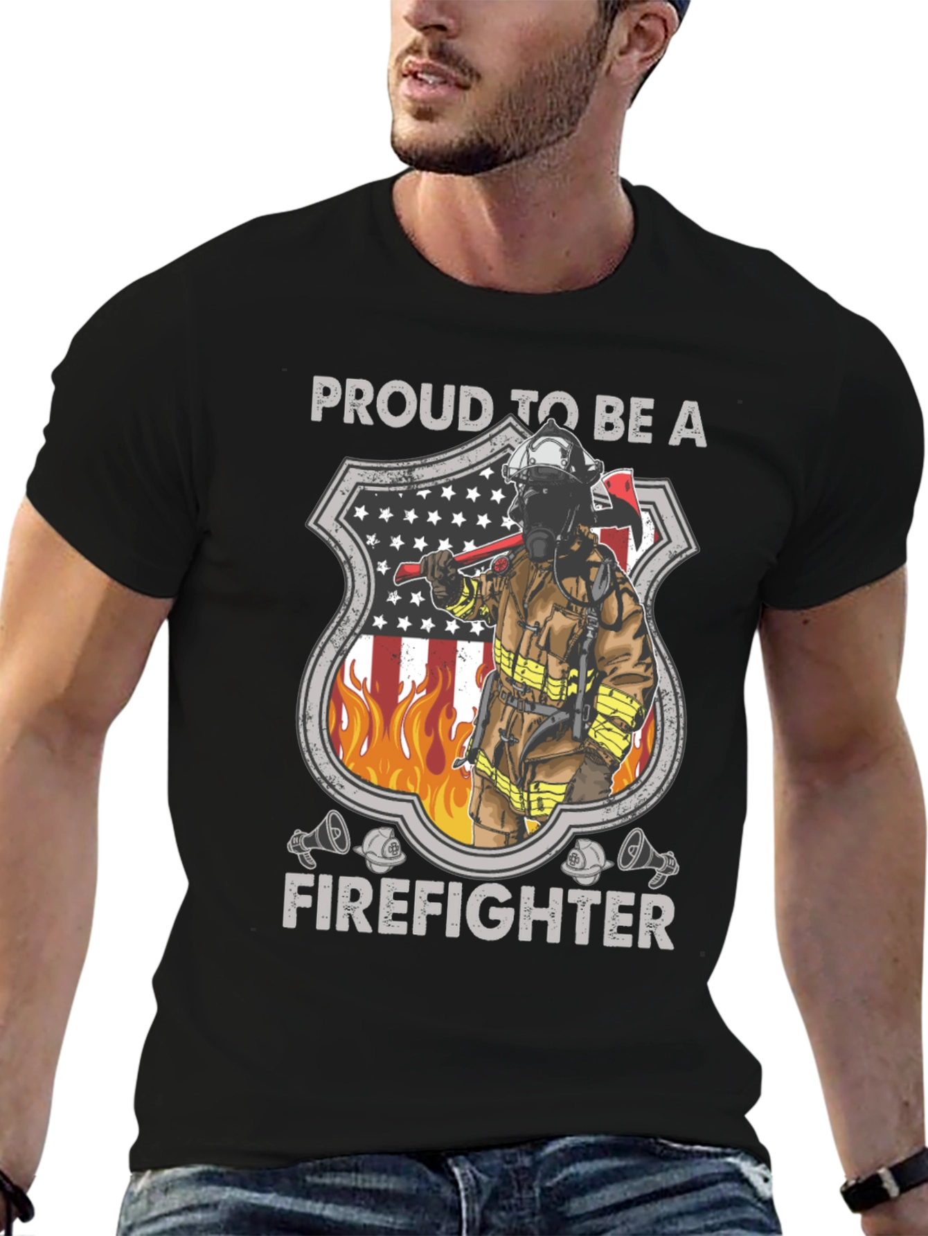 Proud Firefighter Graphic Tee