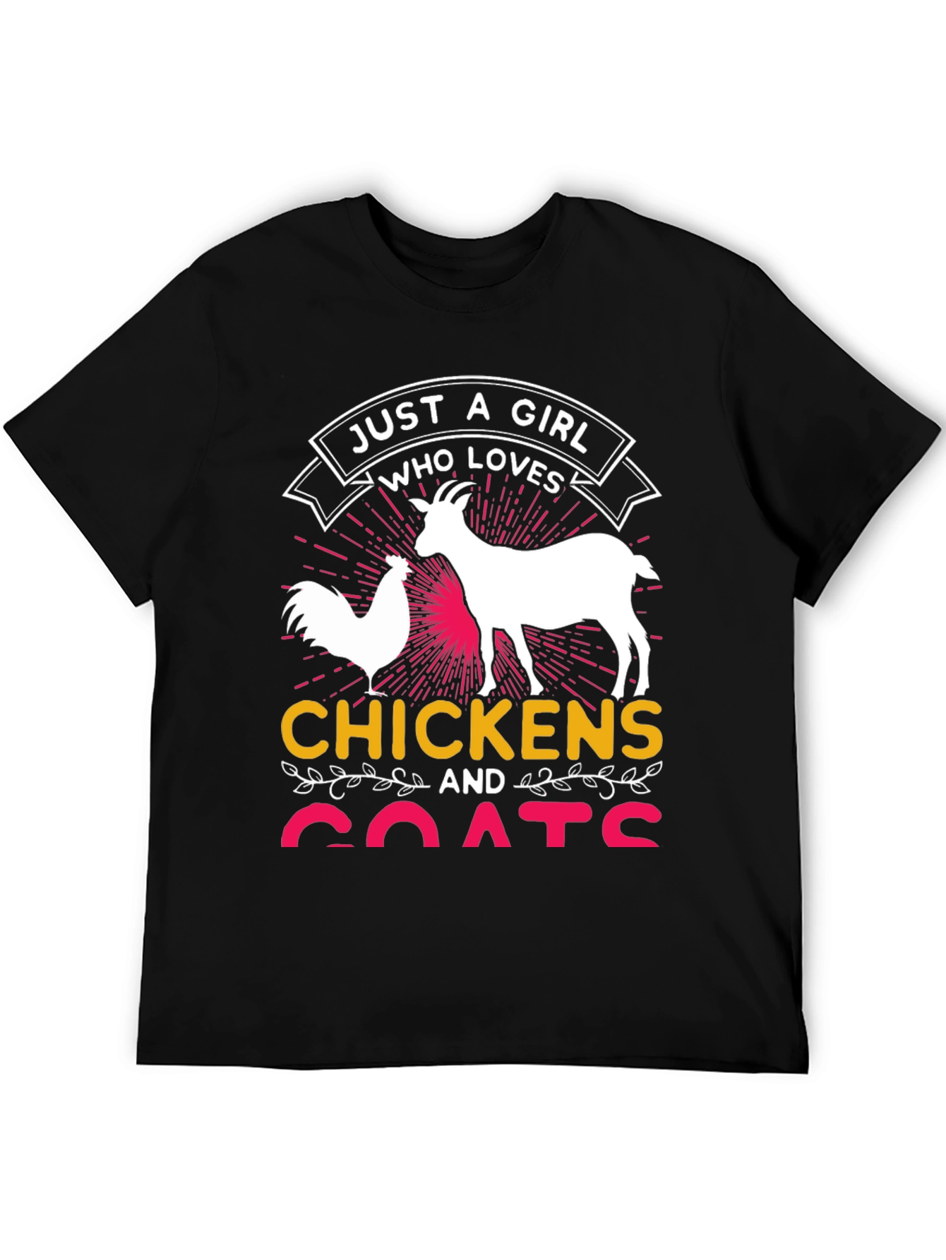 Just a Girl Who Loves Chickens and Goats T-Shirt