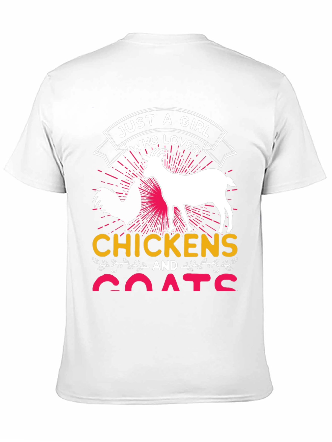 Just a Girl Who Loves Chickens and Goats T-Shirt