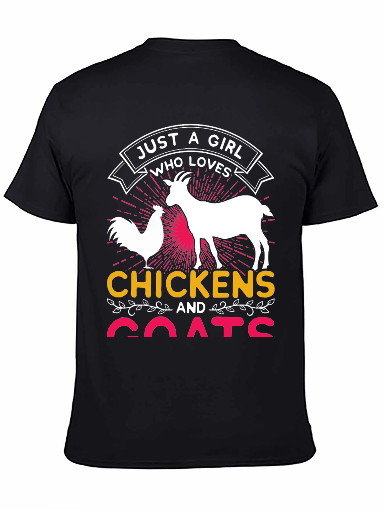 Just a Girl Who Loves Chickens and Goats T-Shirt