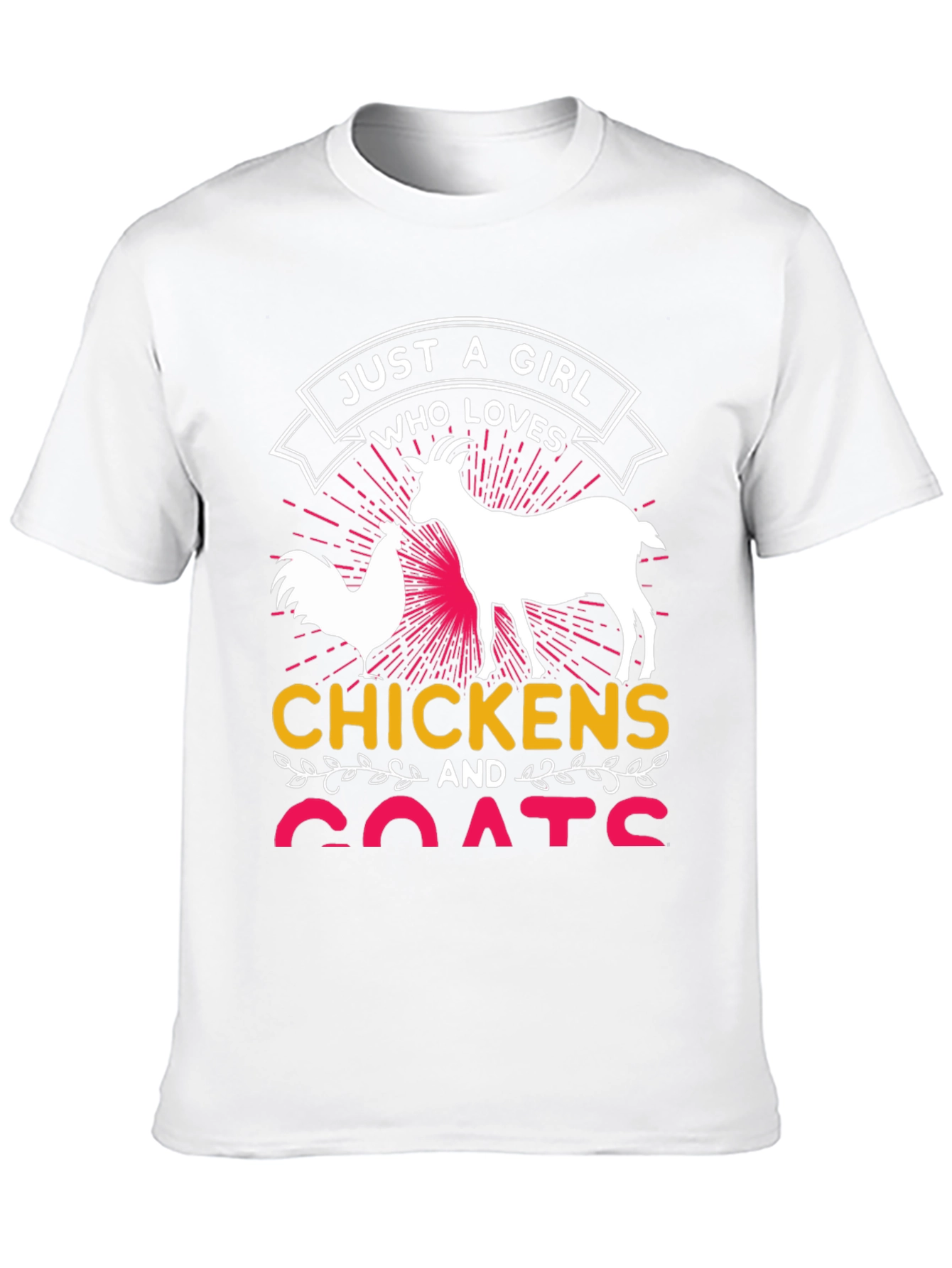 Just a Girl Who Loves Chickens and Goats T-Shirt