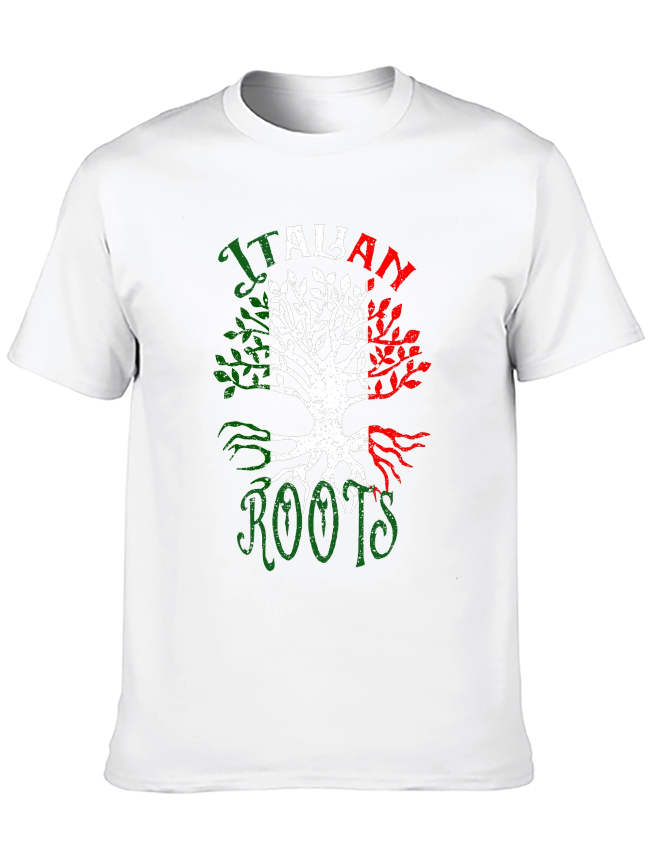 Italian Roots Graphic Tee - Black Crew Neck T-Shirt