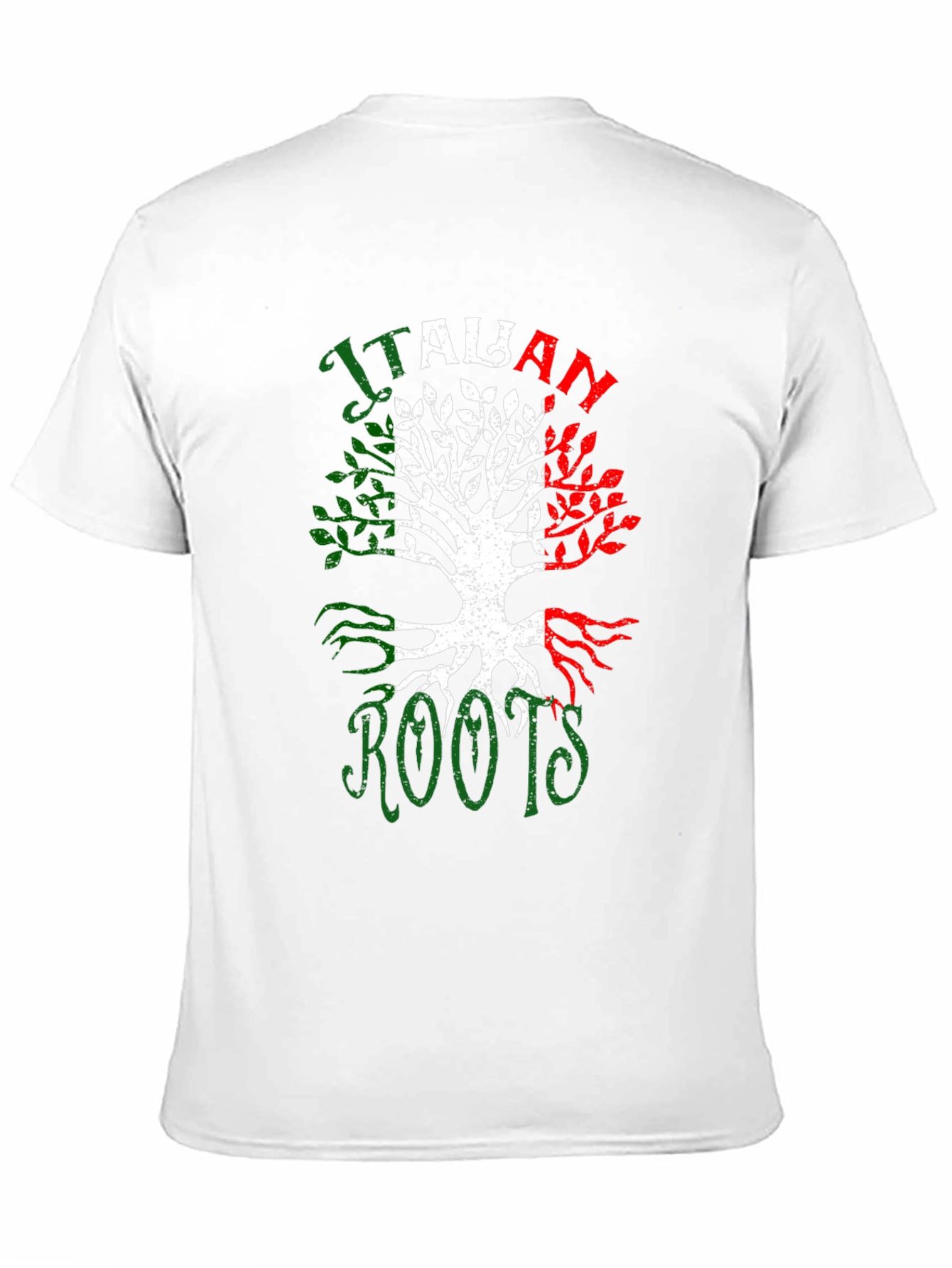 Italian Roots Graphic Tee - Black Crew Neck T-Shirt