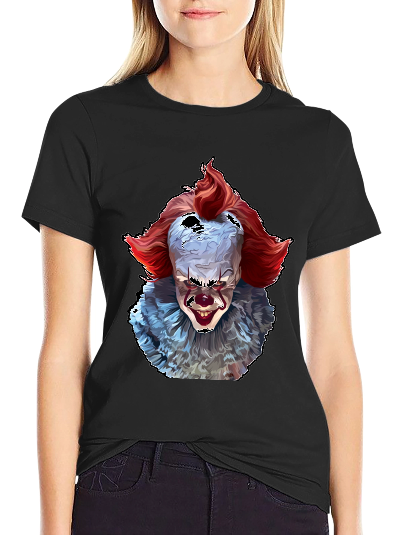 Pennywise IT Clown Horror Graphic T-Shirt