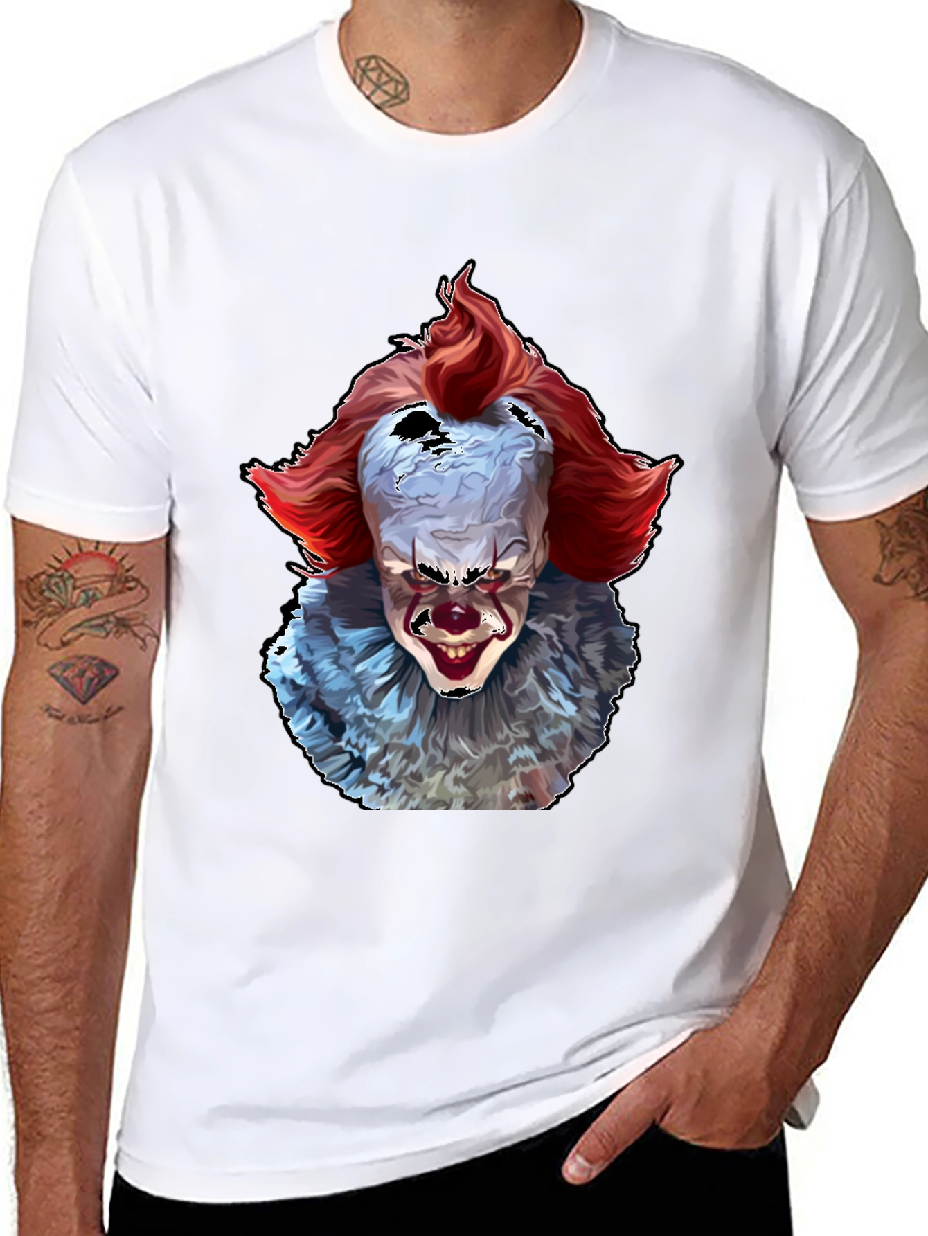 Pennywise IT Clown Horror Graphic T-Shirt
