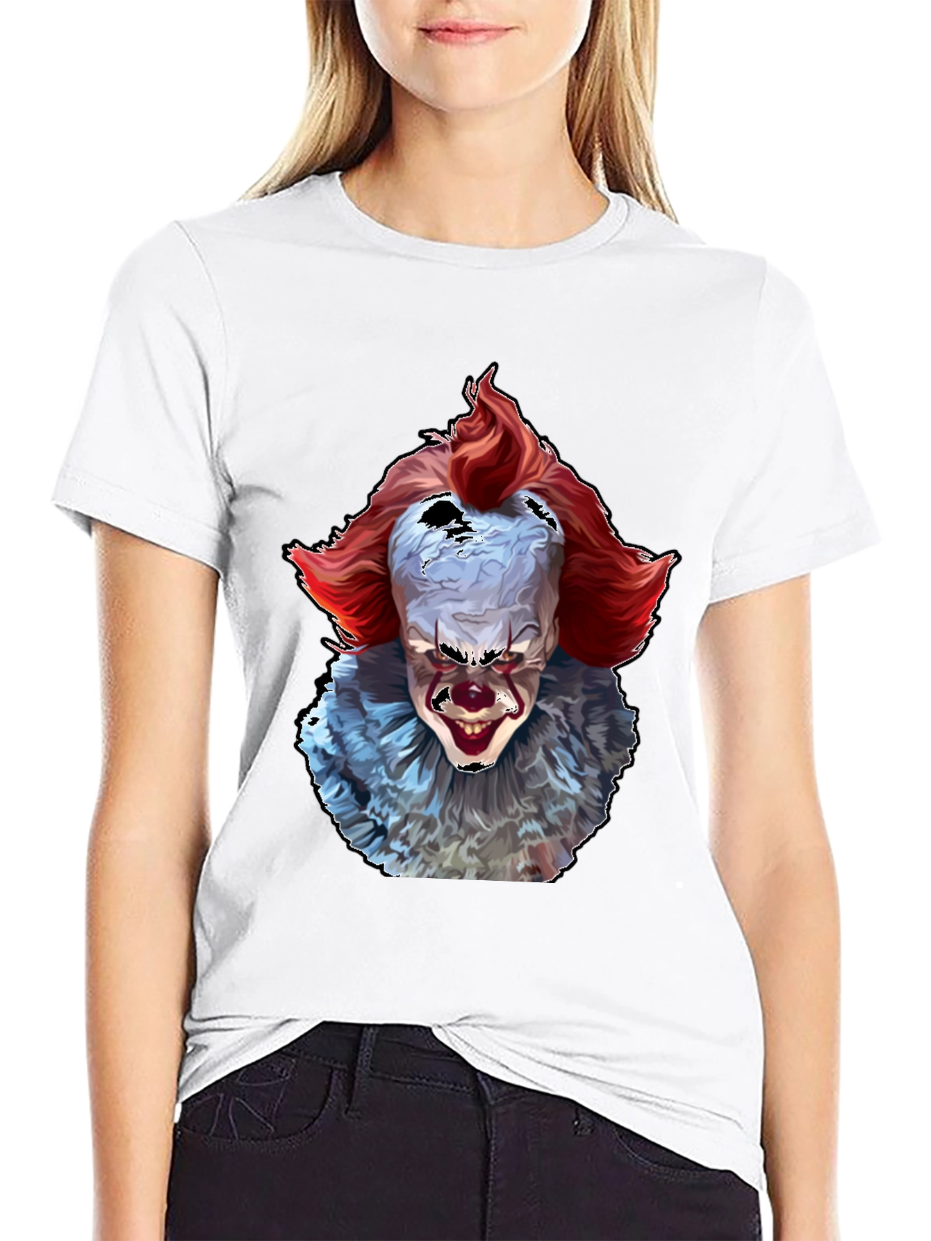 Pennywise IT Clown Horror Graphic T-Shirt