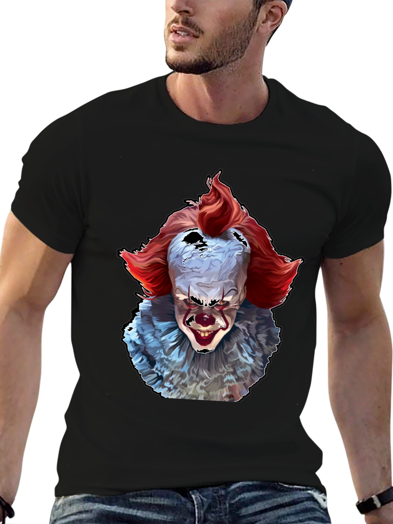Pennywise IT Clown Horror Graphic T-Shirt