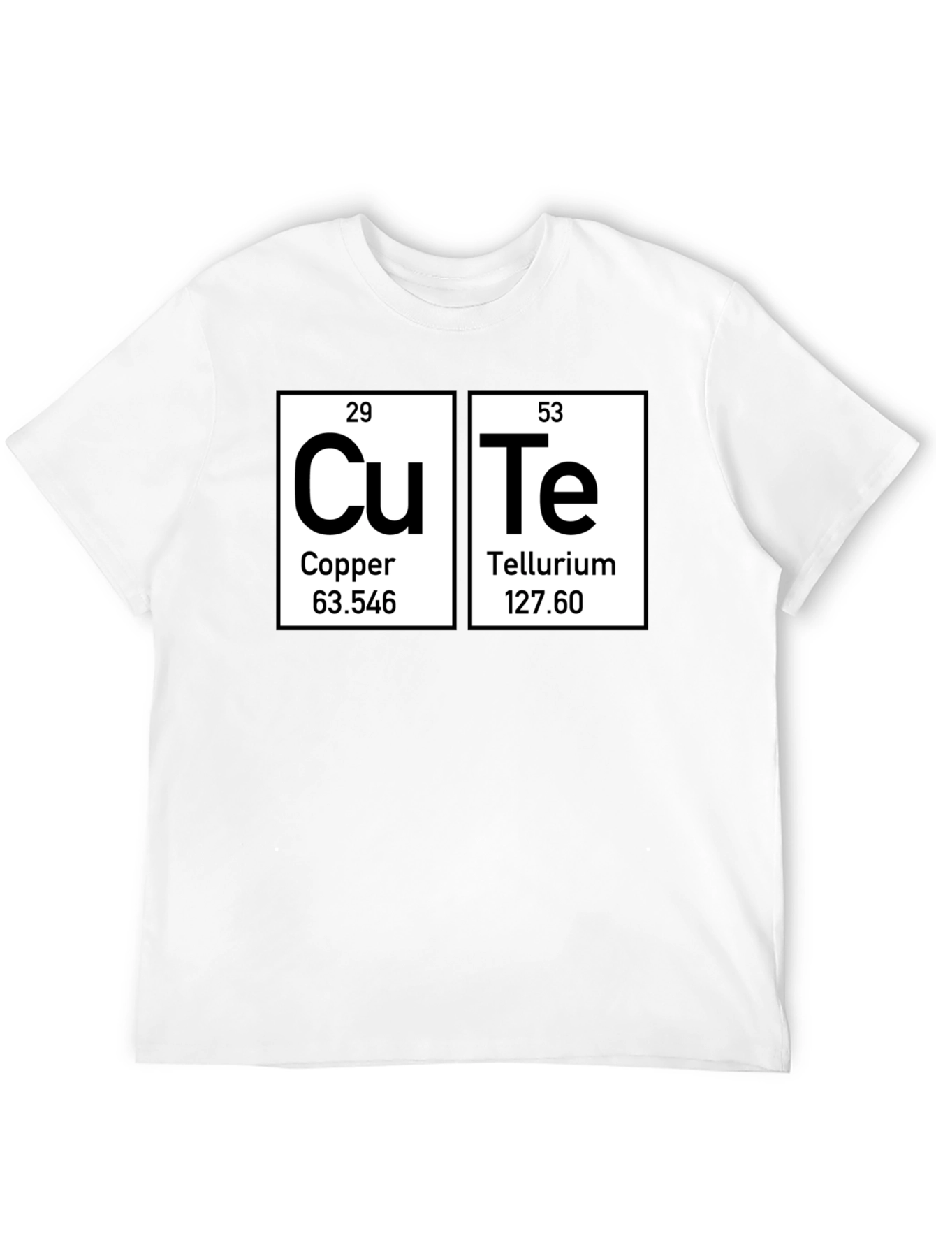 Cute Periodic Table Elements Black T-Shirt