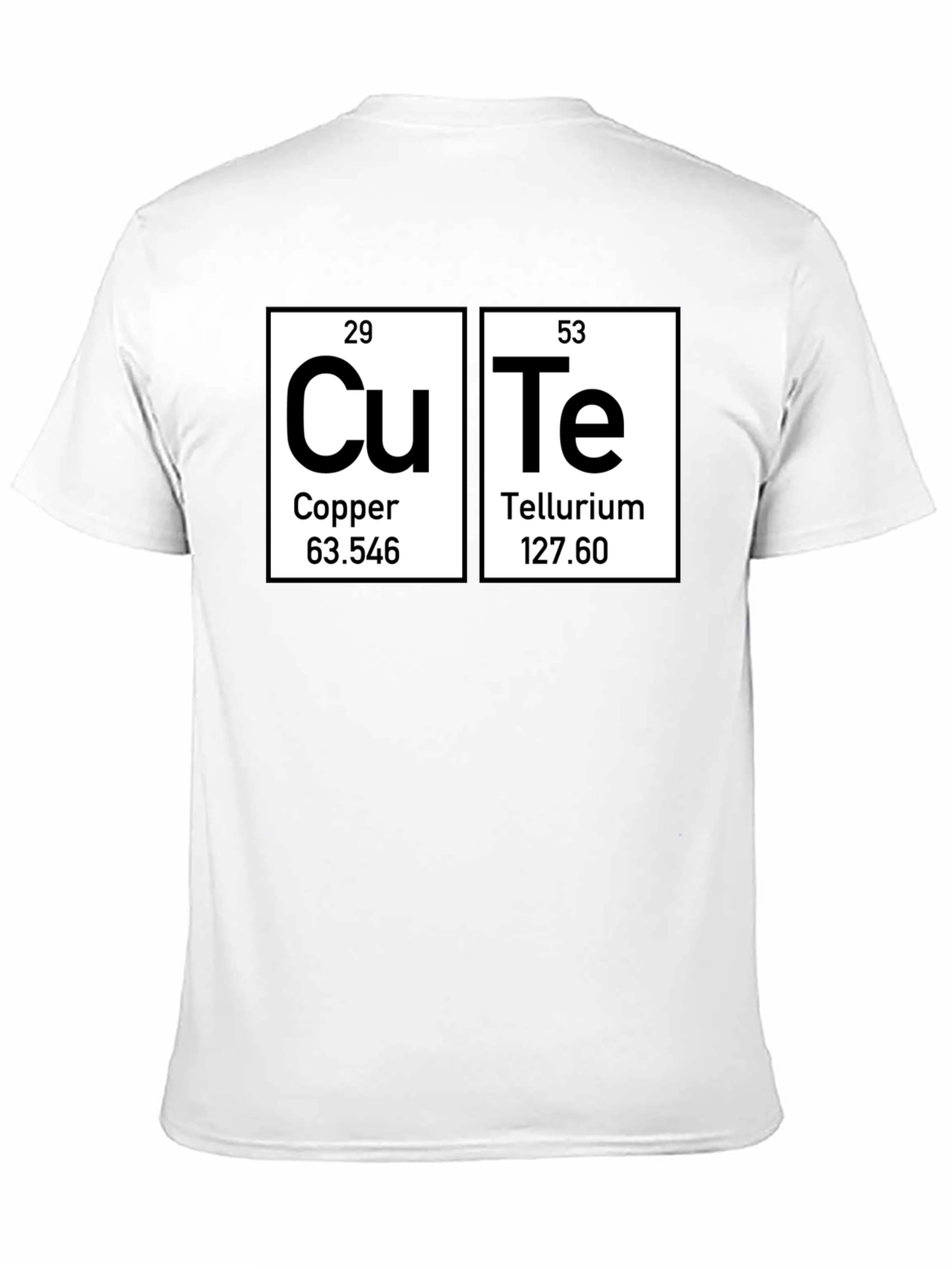 Cute Periodic Table Elements Black T-Shirt