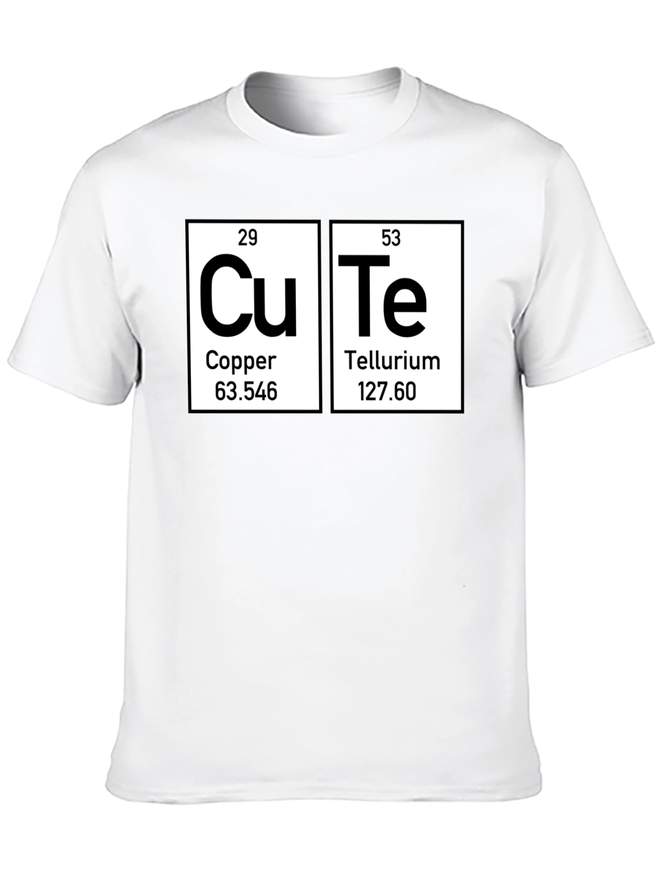 Cute Periodic Table Elements Black T-Shirt