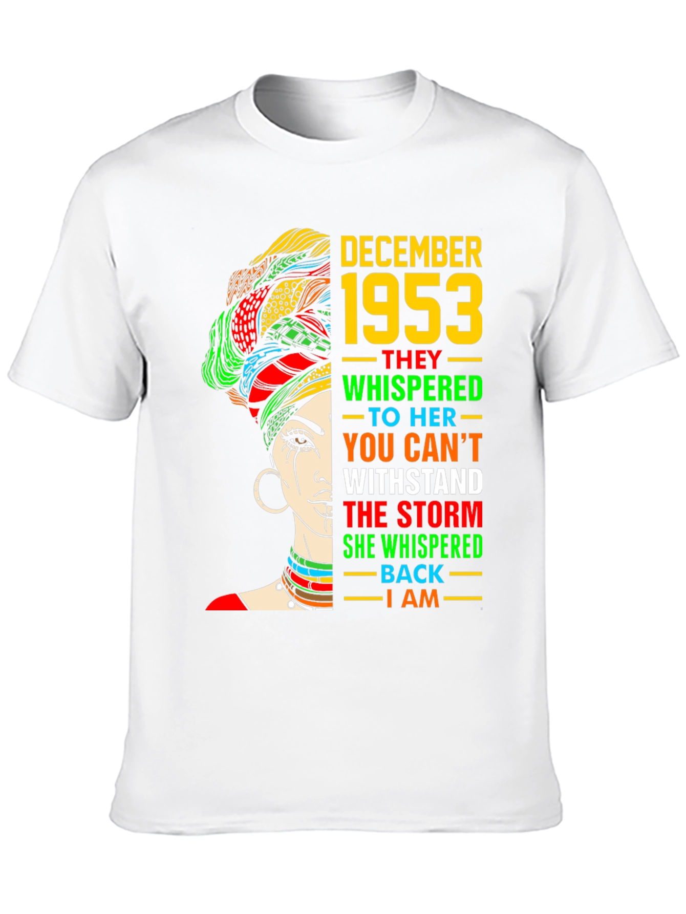 December 1953 Woman T-Shirt - Birthday Gift