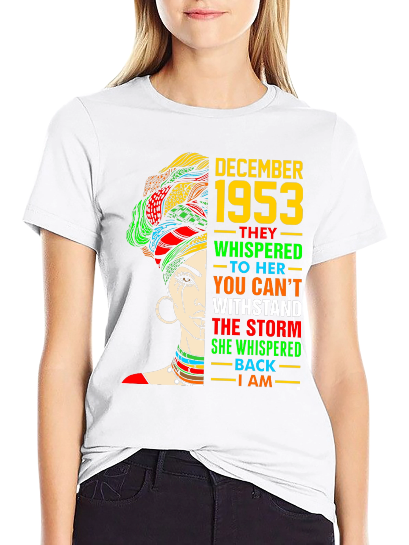 December 1953 Woman T-Shirt - Birthday Gift