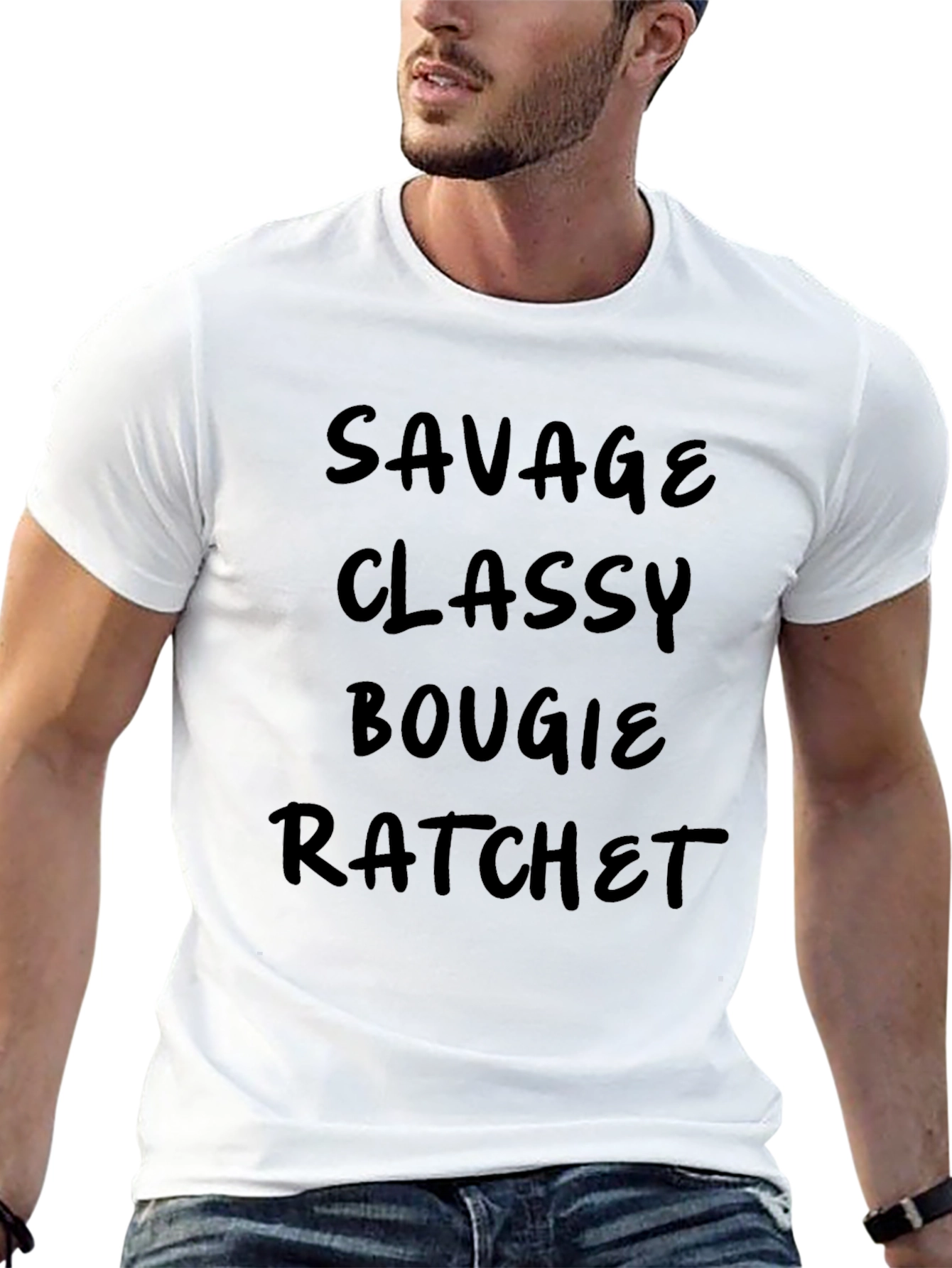 Savage Classy Bougie Ratchet Mens T-Shirt