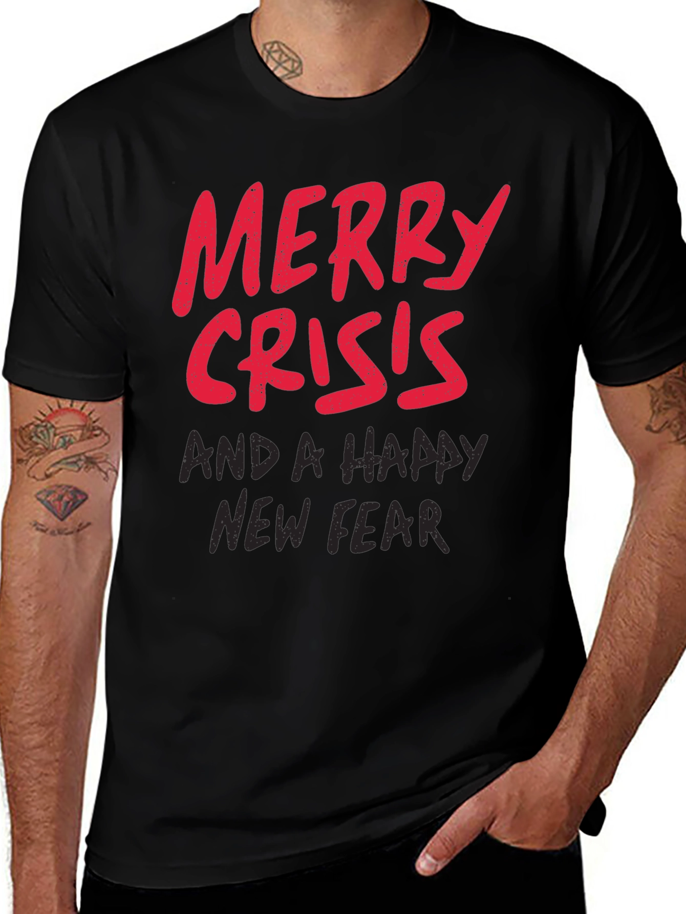 Merry Crisis & A Happy New Fear Graphic Tee