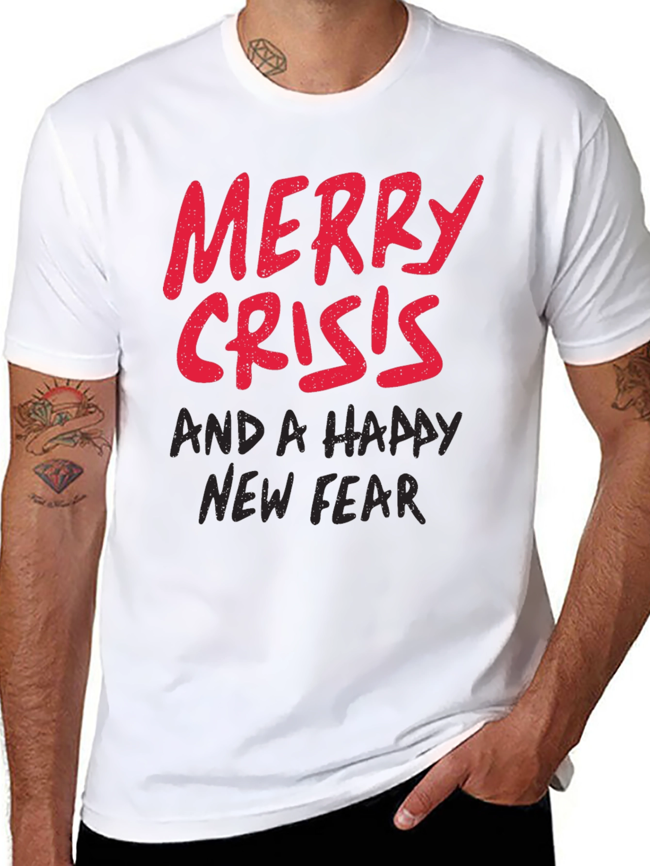 Merry Crisis & A Happy New Fear Graphic Tee