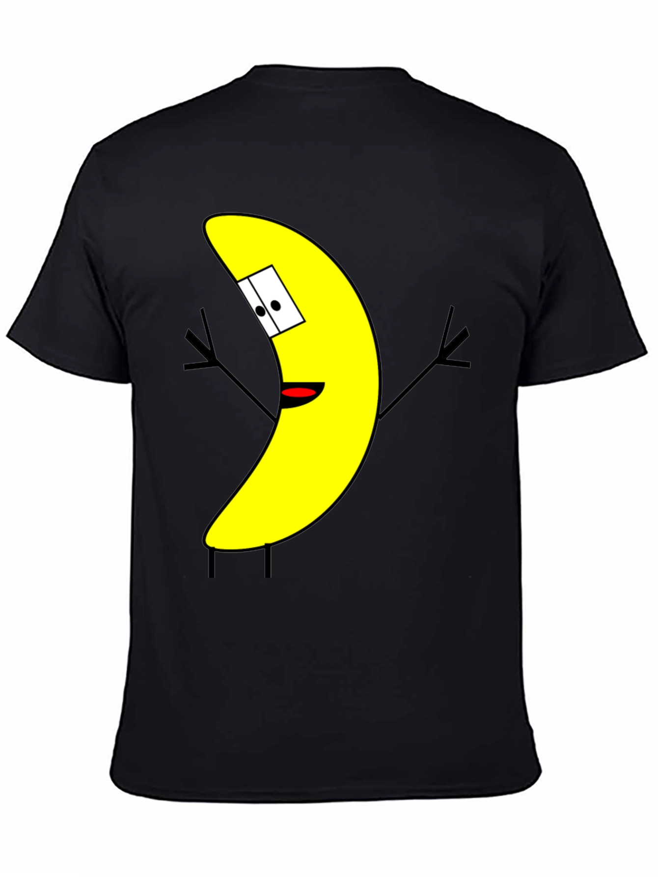 Funny Banana Cartoon Graphic Print T-Shirt