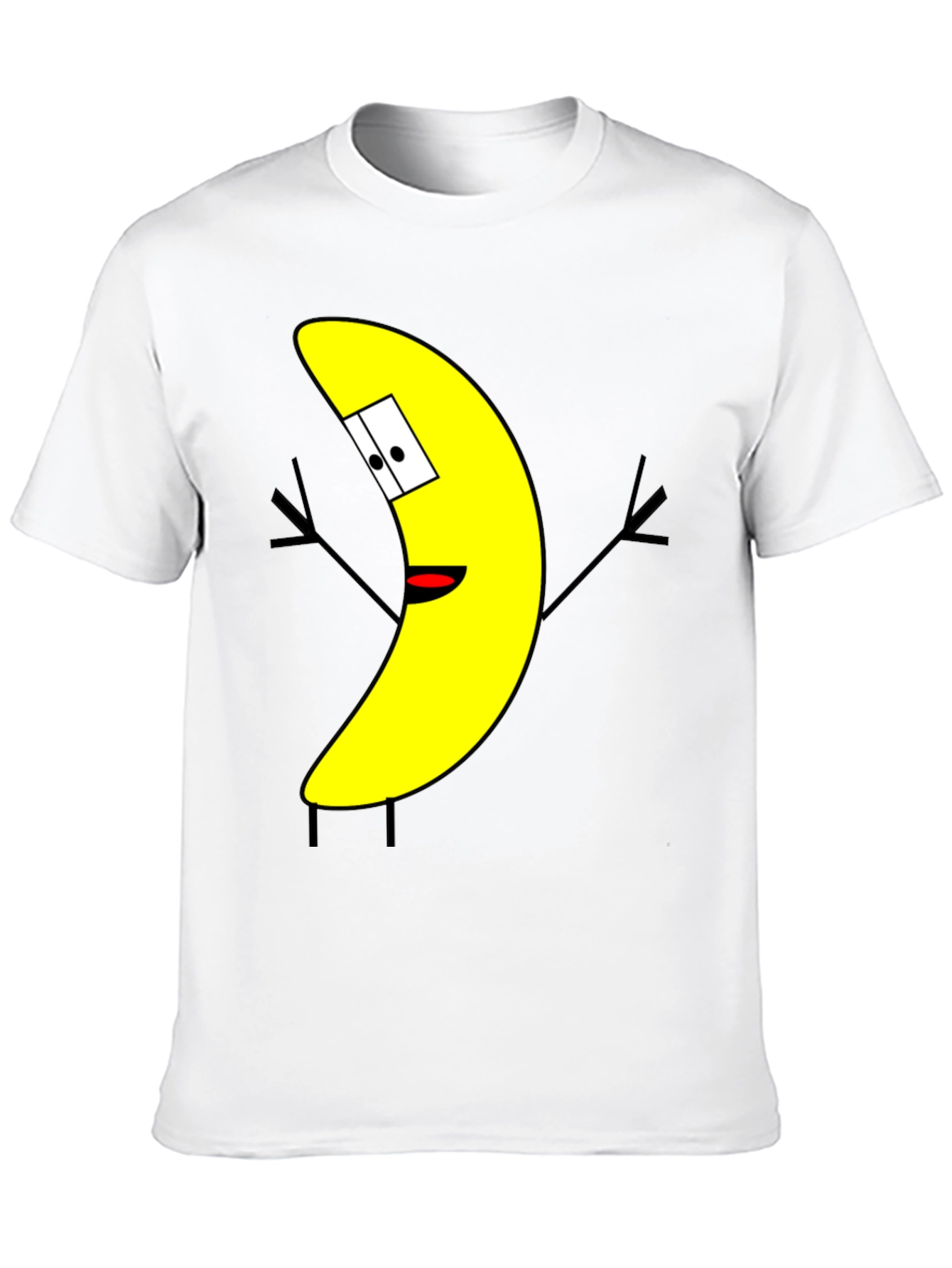 Funny Banana Cartoon Graphic Print T-Shirt