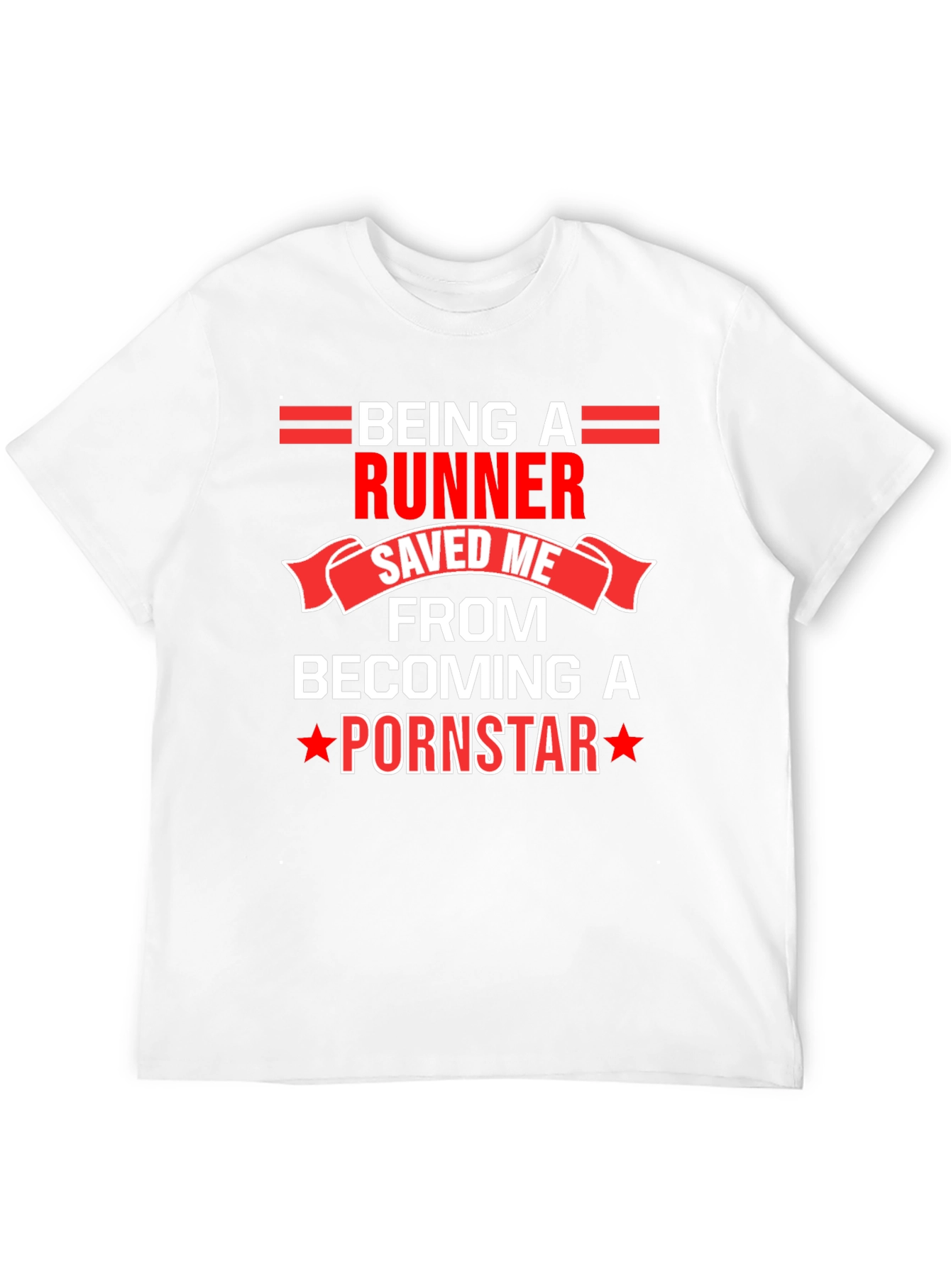 Runner Saved Me Funny Graphic T-Shirt