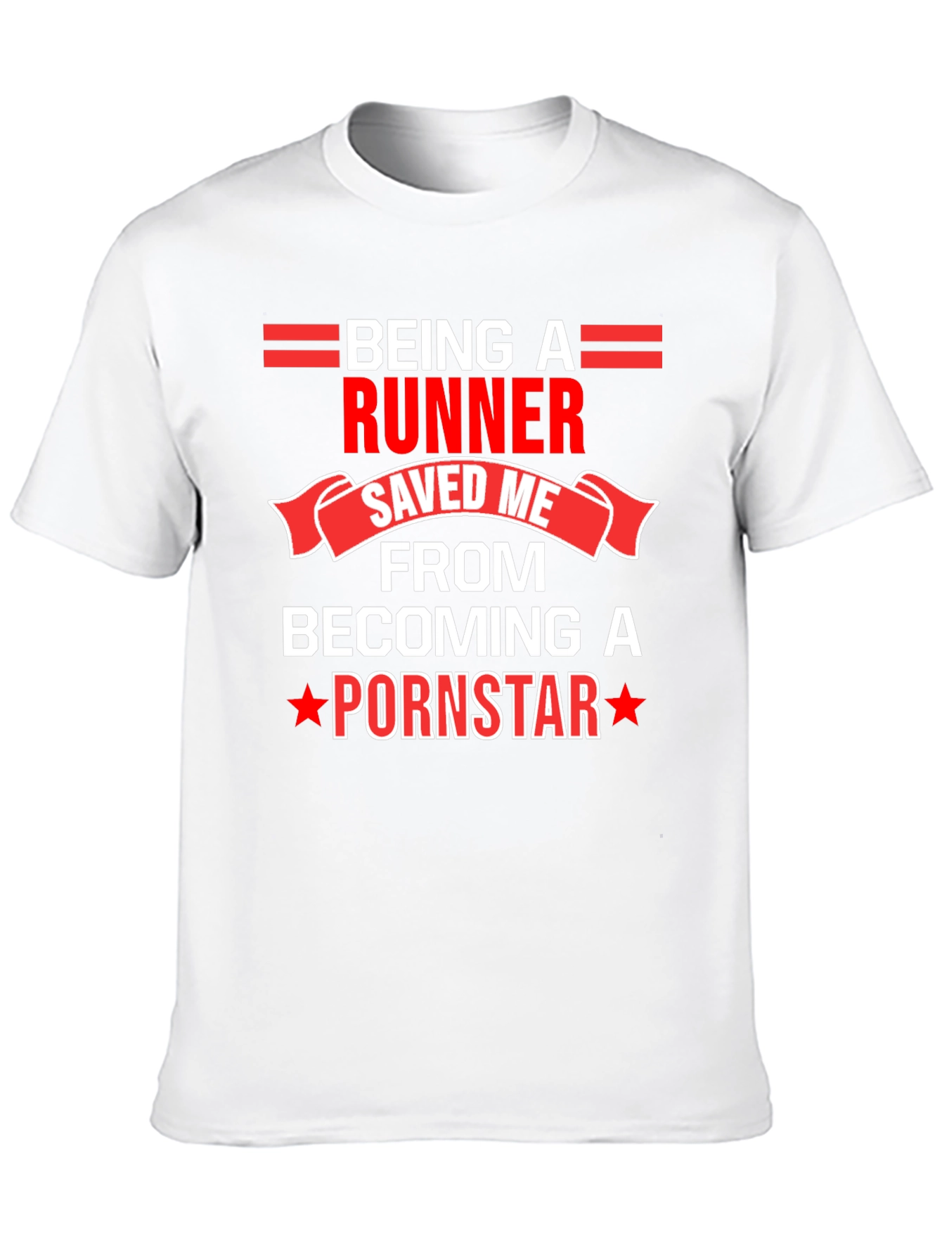 Runner Saved Me Funny Graphic T-Shirt