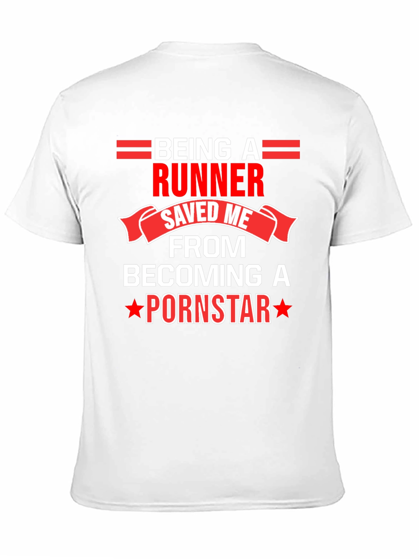 Runner Saved Me Funny Graphic T-Shirt
