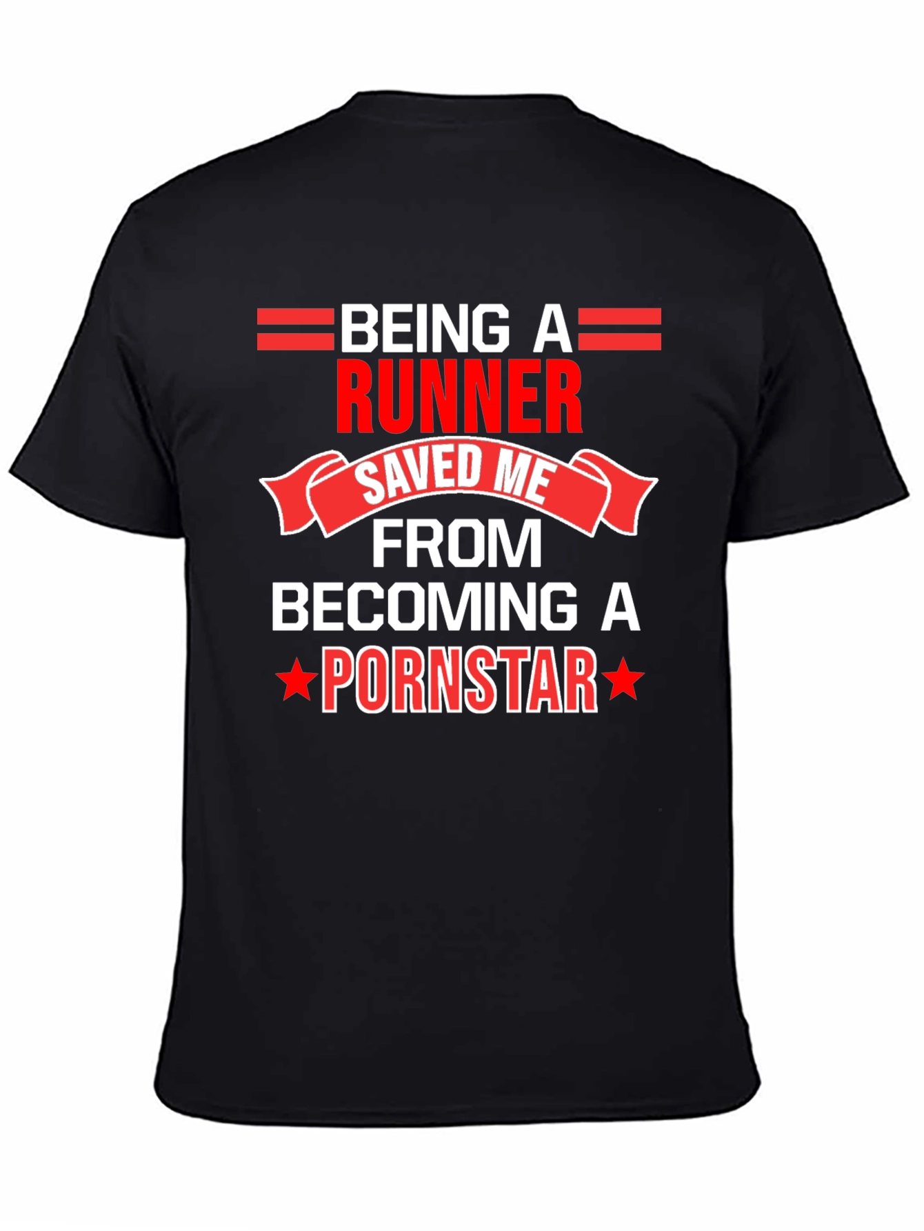 Runner Saved Me Funny Graphic T-Shirt